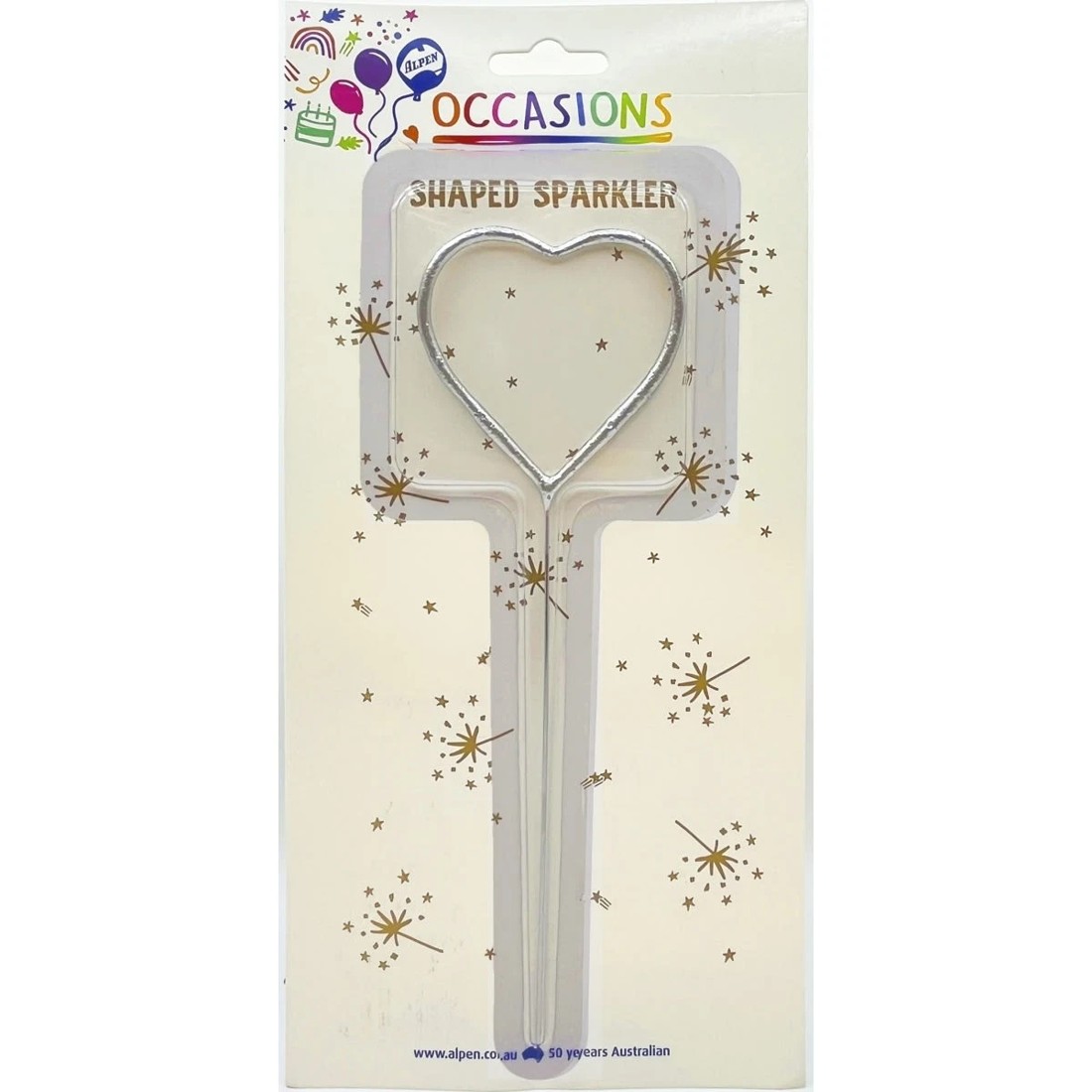 5 Alpen Occasions Shaped Sparkler - Assorted, 5 of 5