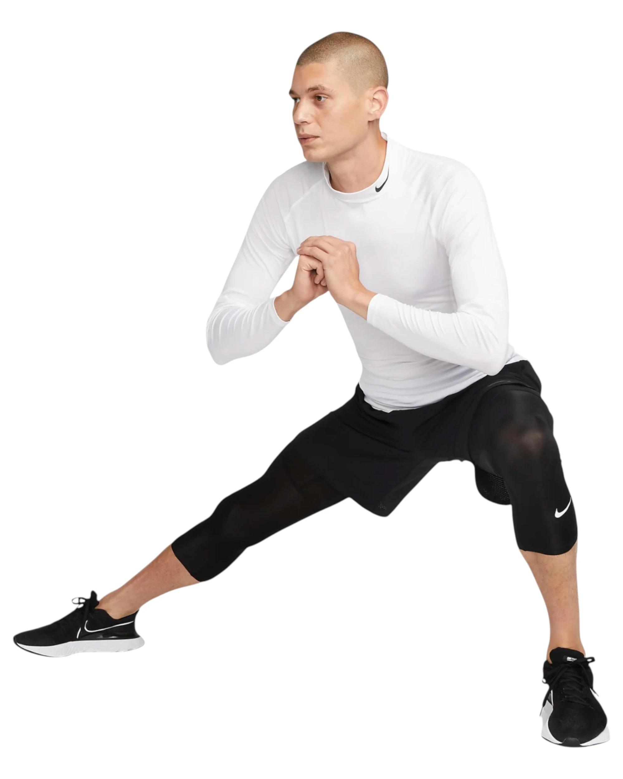 7 Nike Men Pro Dri-FIT 3/4 Length Black Fitness Tights BLACK, 7 of 7