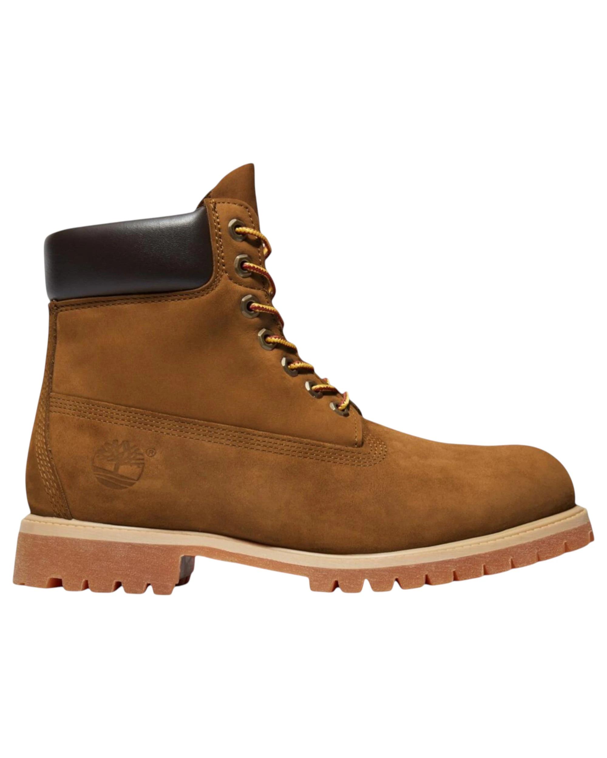 1 Timberland Mens 6-Inch Premium Dark Wheat Nubuck Waterproof Boots DARK WHEAT NUBUCK, 1 of 8