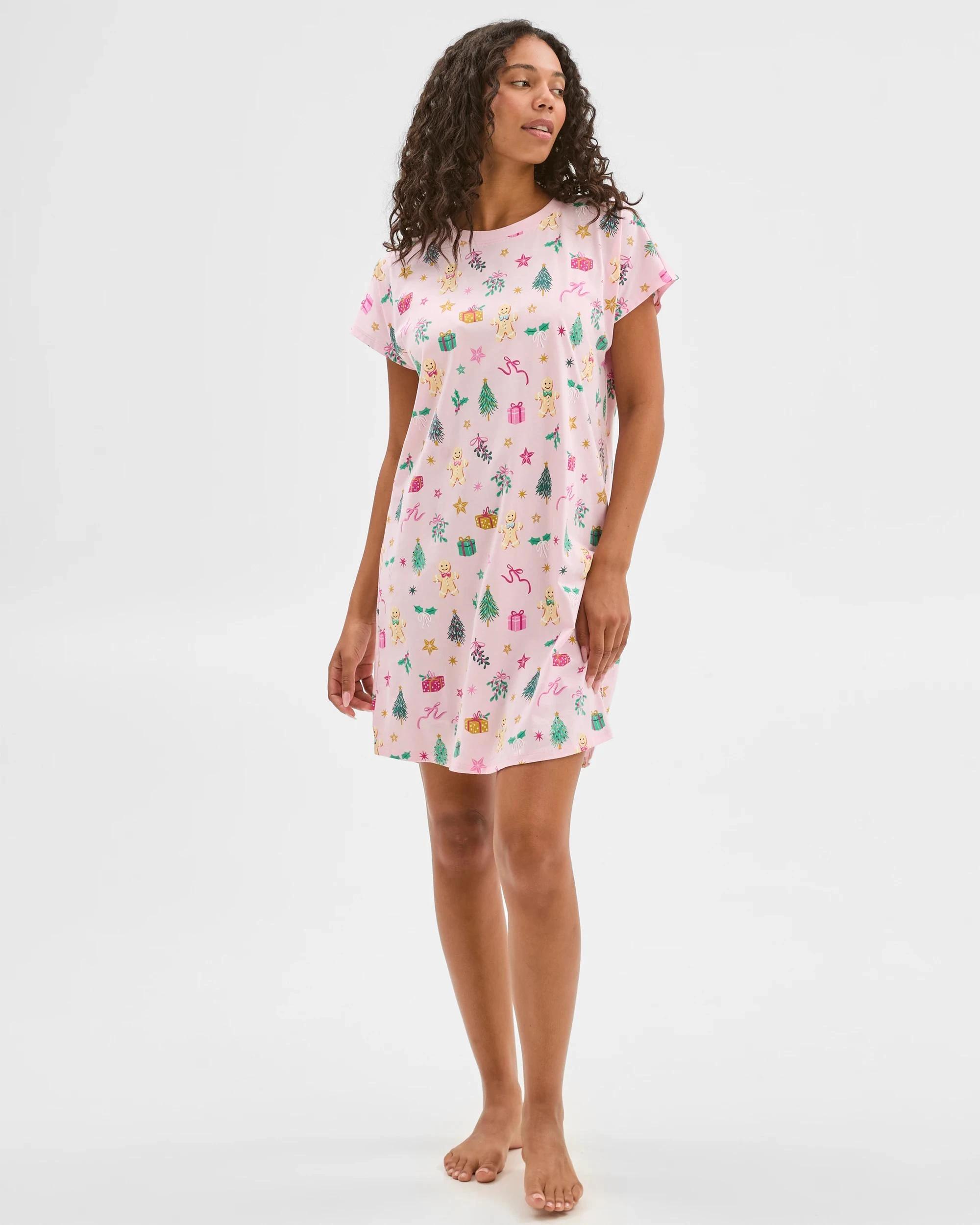 1 Target Australian Cotton T-Shirt Nightie CHRISTMAS, 1 of 6