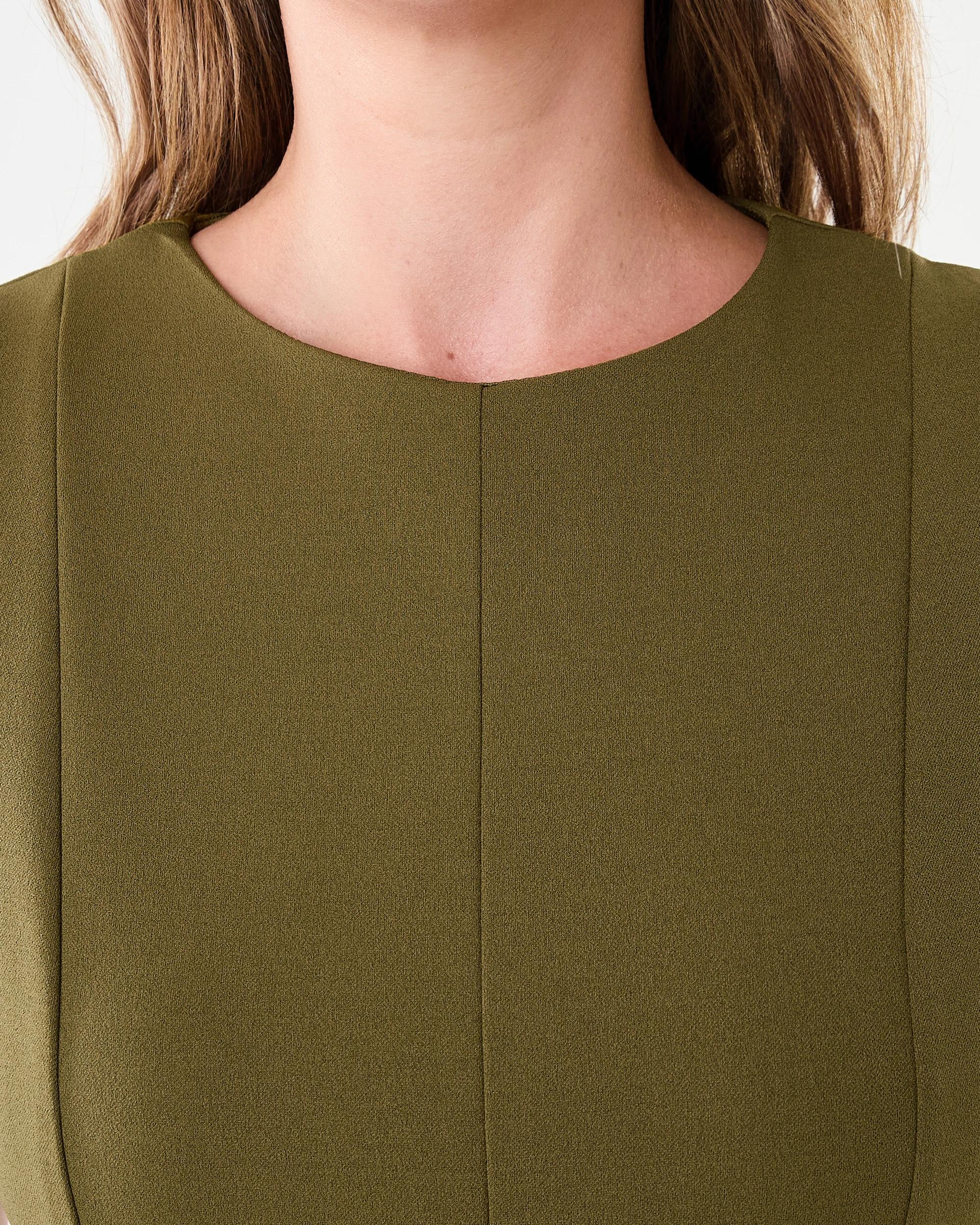 5 Sleeveless Flare Mini Dress Charte Grn, 5 of 9