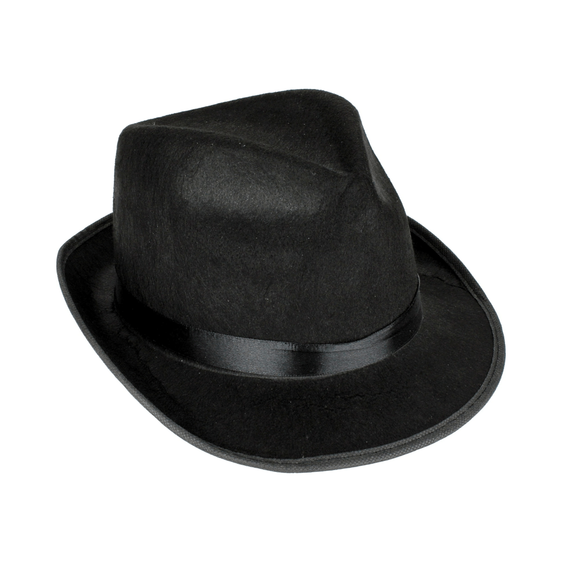 1 JD Party Black Gangster Fedora Hat Adult, 1 of 1