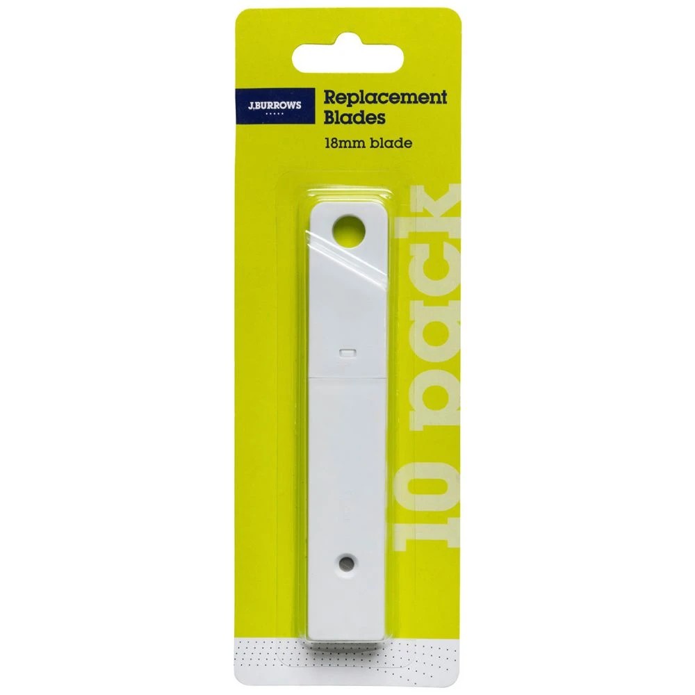 1 J.Burrows 18mm Replacement Blades 10 Pack, 1 of 4