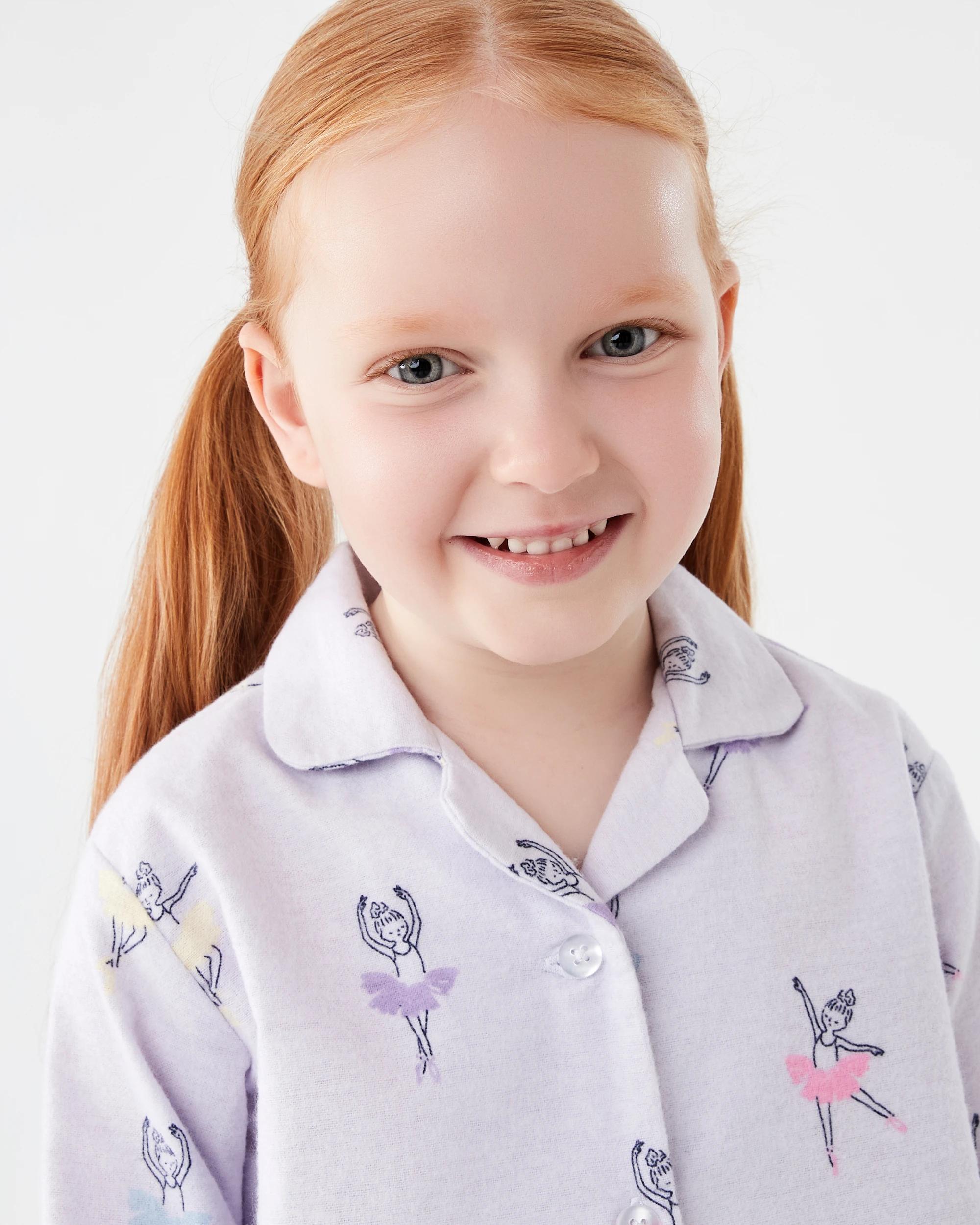 3 Flannel Pyjama Set Pur Ballet, 3 of 9