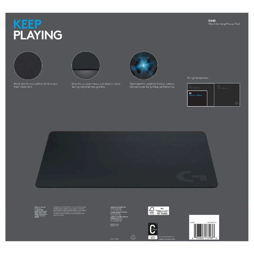 5 Logitech G440 Hard Gaming Mouse Pad, 5 of 5