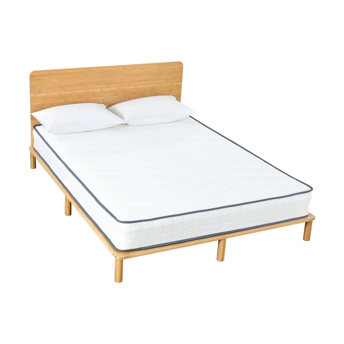 4 Queen Bed Evalyn Timber Bed Frame, 4 of 10