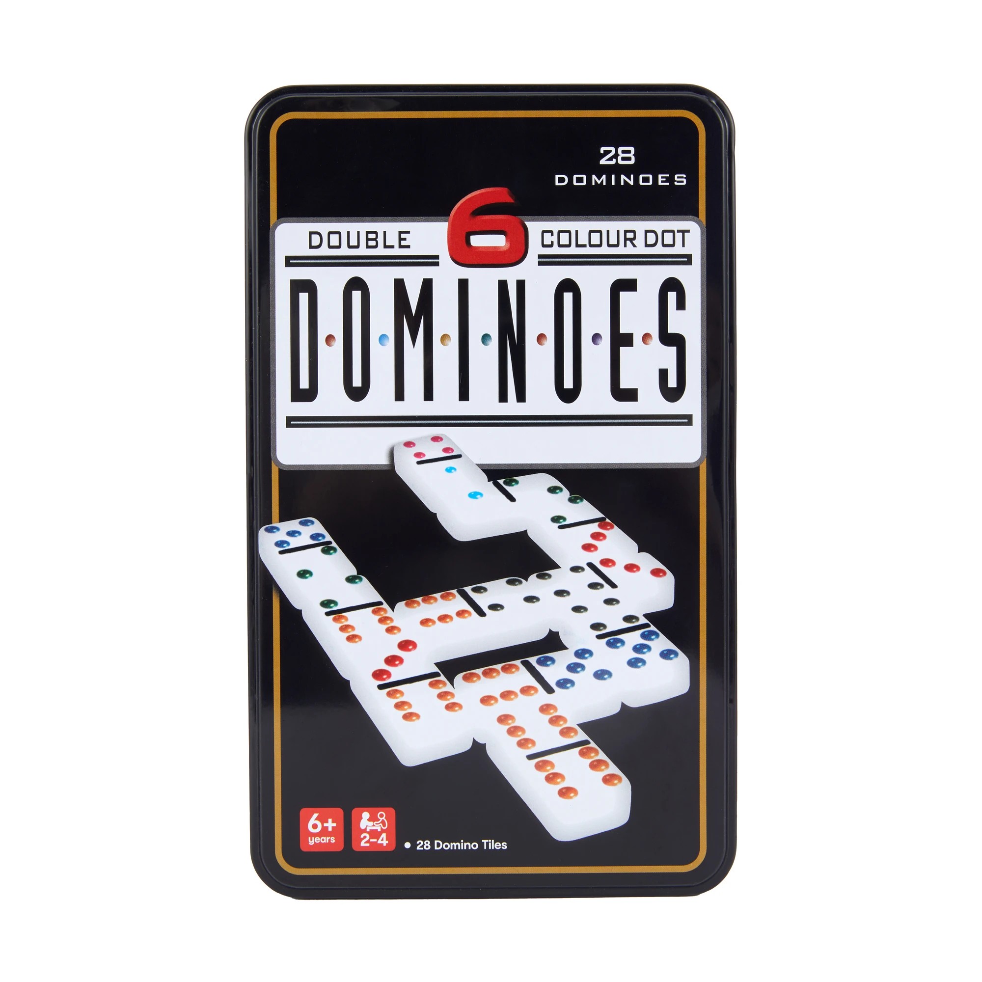 1 28 Piece Double 6 Colour Dot Dominoes Game, 1 of 6