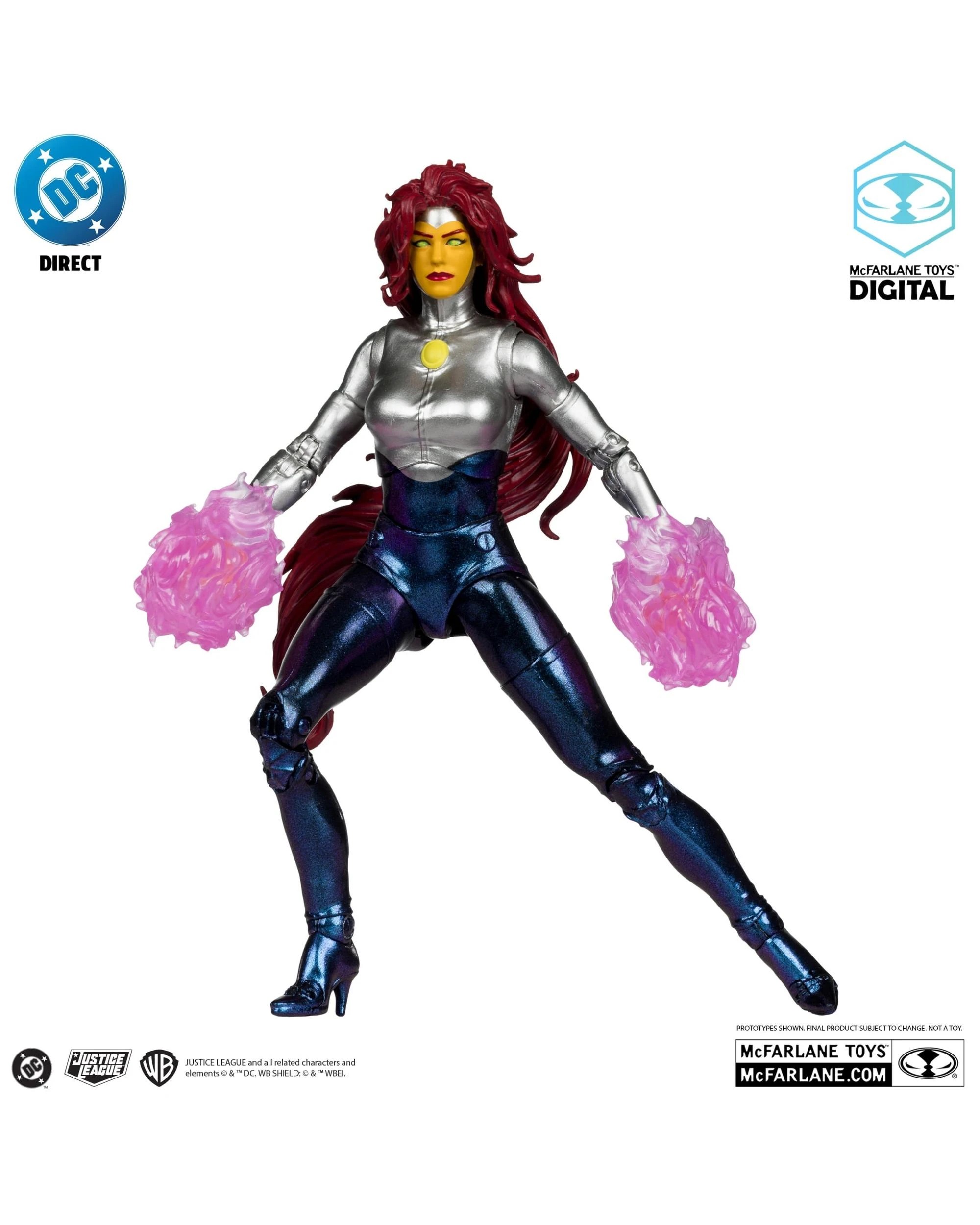 4 McFarlane Digital DC Direct The New Teen Titans Blackfire 7 inch Action Figure, 4 of 9