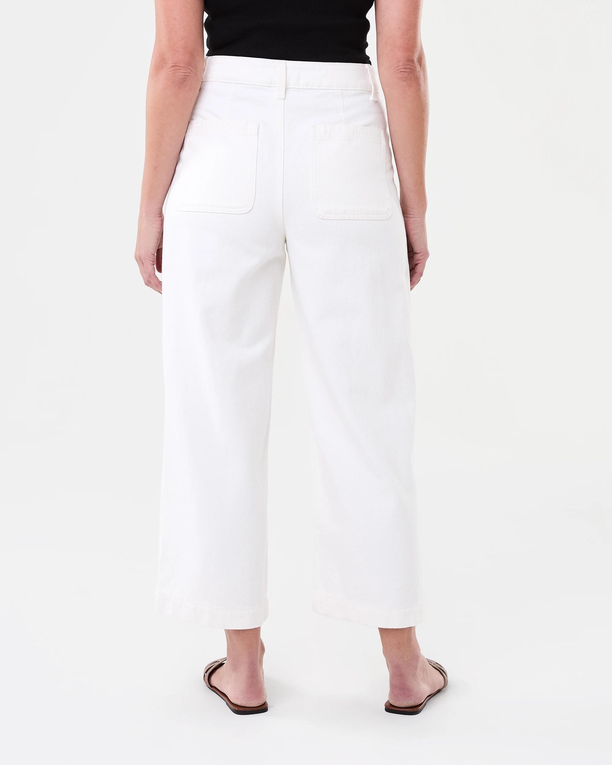3 Cropped Wide Leg Jeans Ecru, 3 of 8