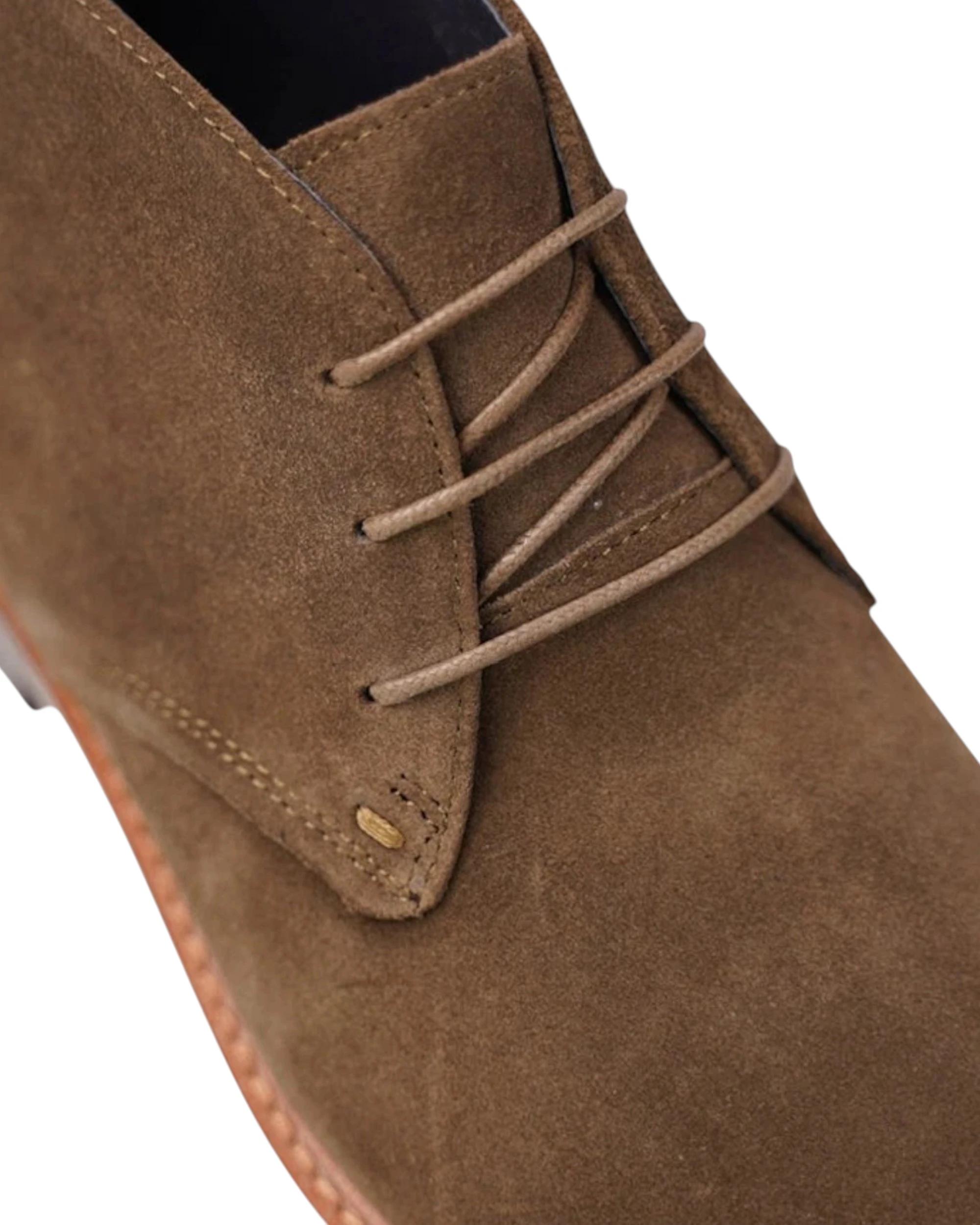 5 Batsanis Mens Maison Lace Up Work Formal Boots KHAKI, 5 of 5