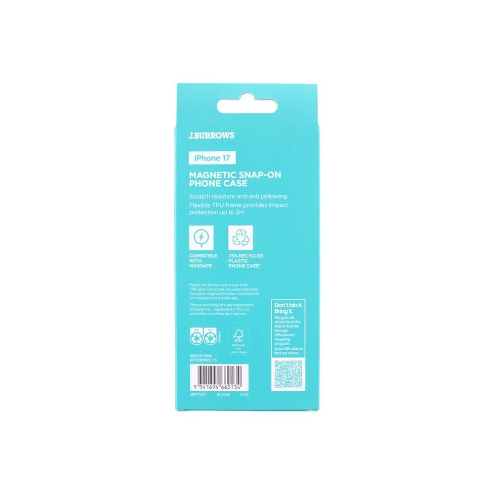 2 J.Burrows MagSafe Case iPhone 17 Clear, 2 of 4