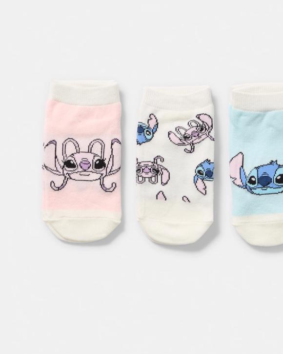 3 Pack Disney Lilo & Stitch License Low Cut Socks