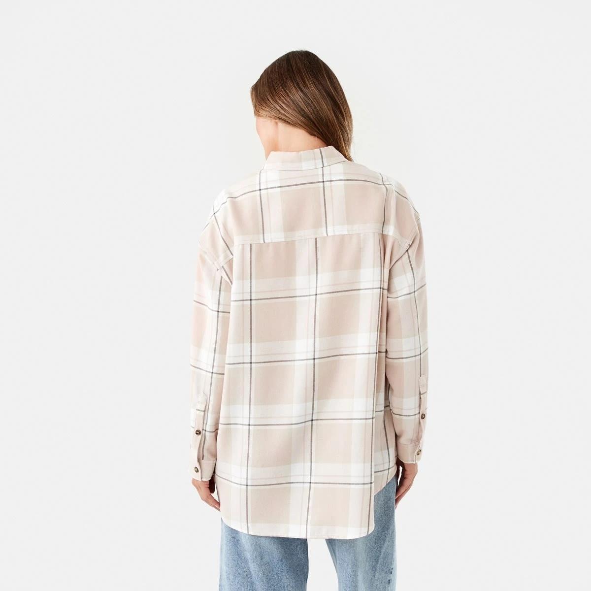 4 Long Sleeve Brushed Check Shirt Pink Check, 4 of 9