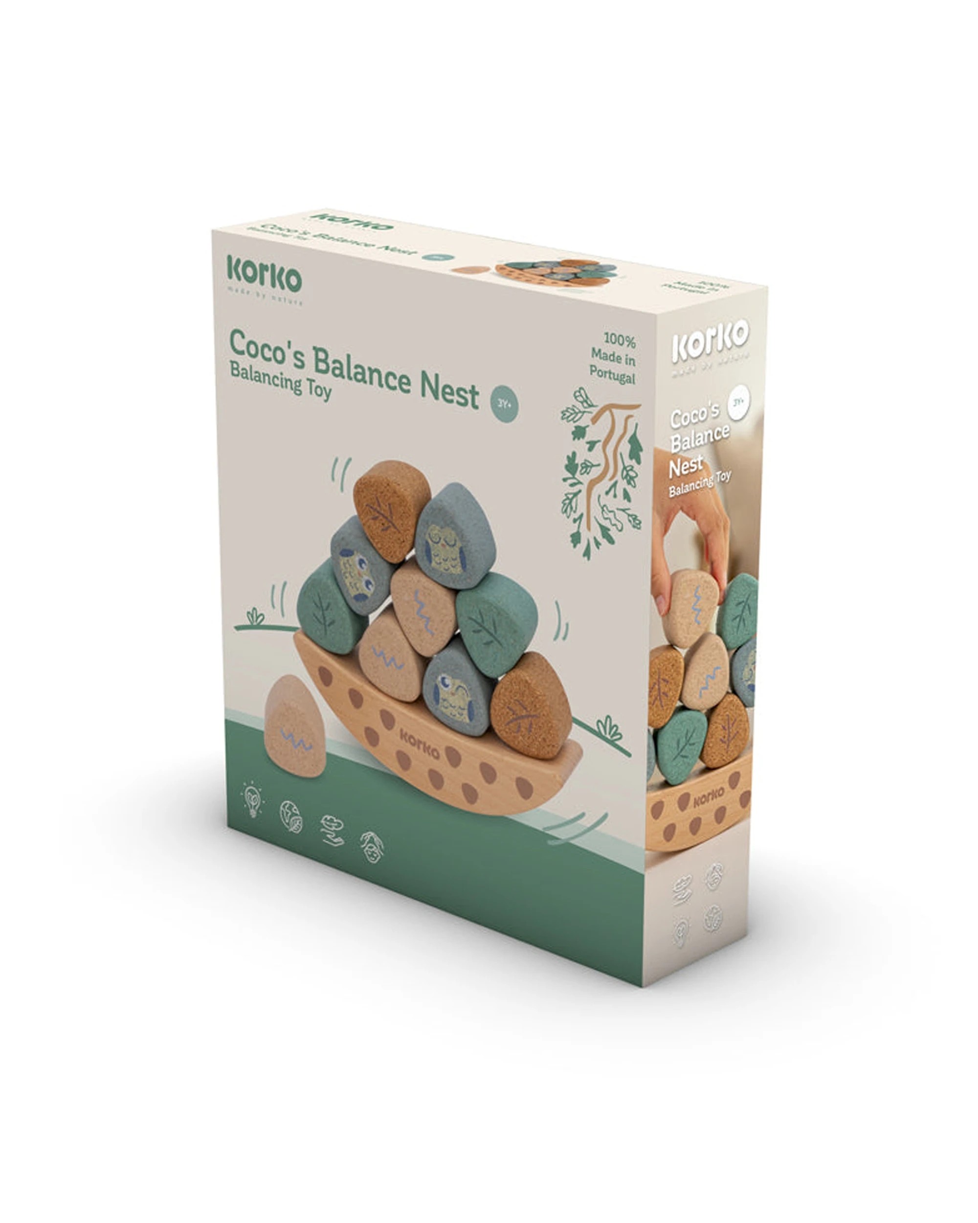 2 Korko Balancing Stacking Nest Toy Imaginative Play Skill Development Educational Toy - Multi, 2 of 3