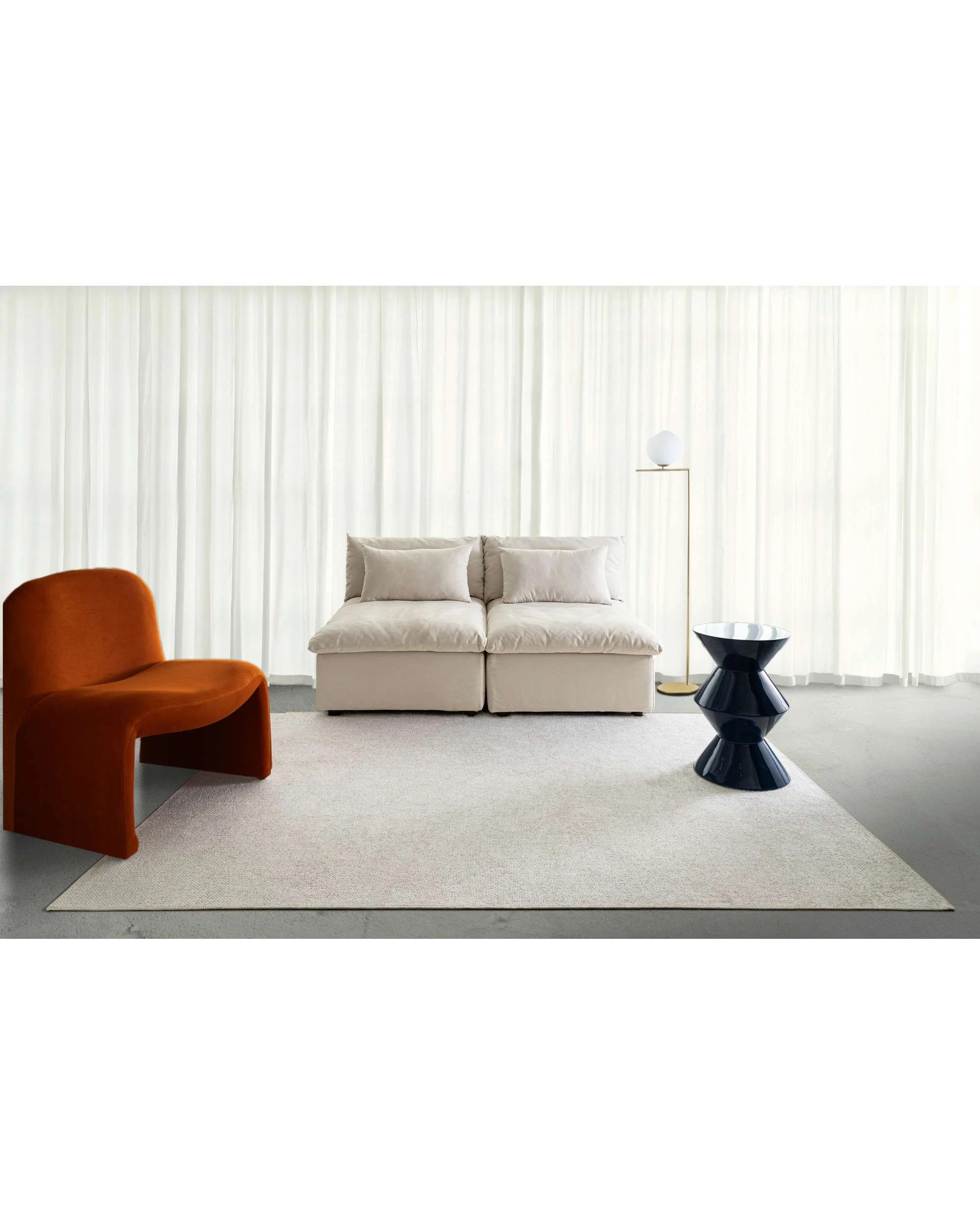 2 Loopsie Alderly Flatweave Washable Rug-240cm x 160cm - White, 2 of 9