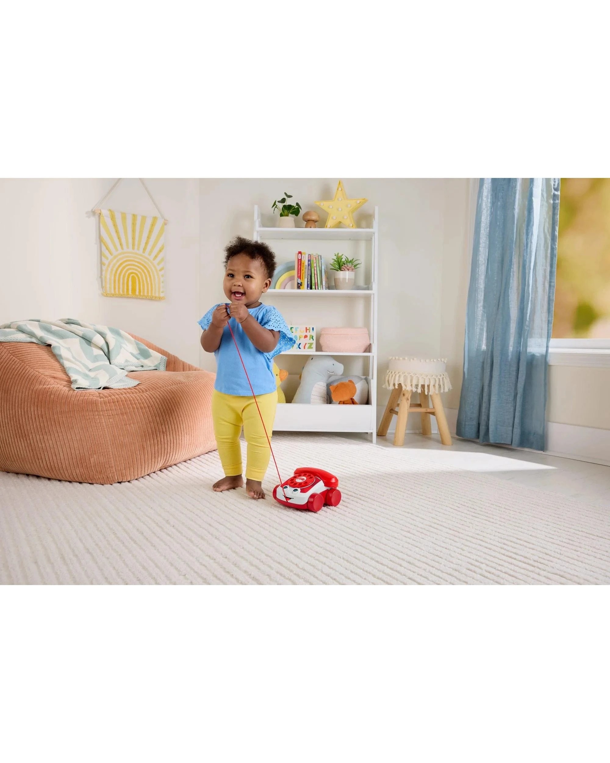 7 Fisher-Price Mattel 80th Anniversary Ruby Red Chatter Telephone, 7 of 8