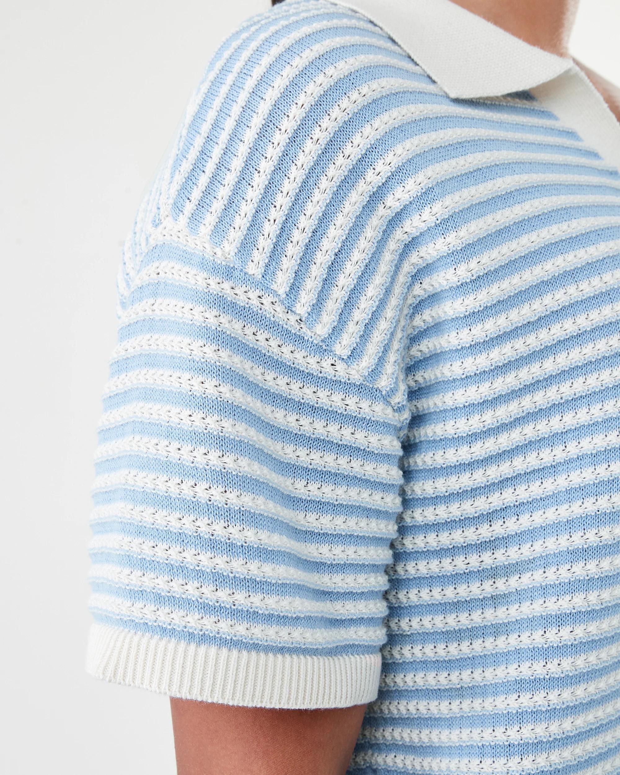 5 Crochet Polo T-shirt Mlt Stripe, 5 of 8