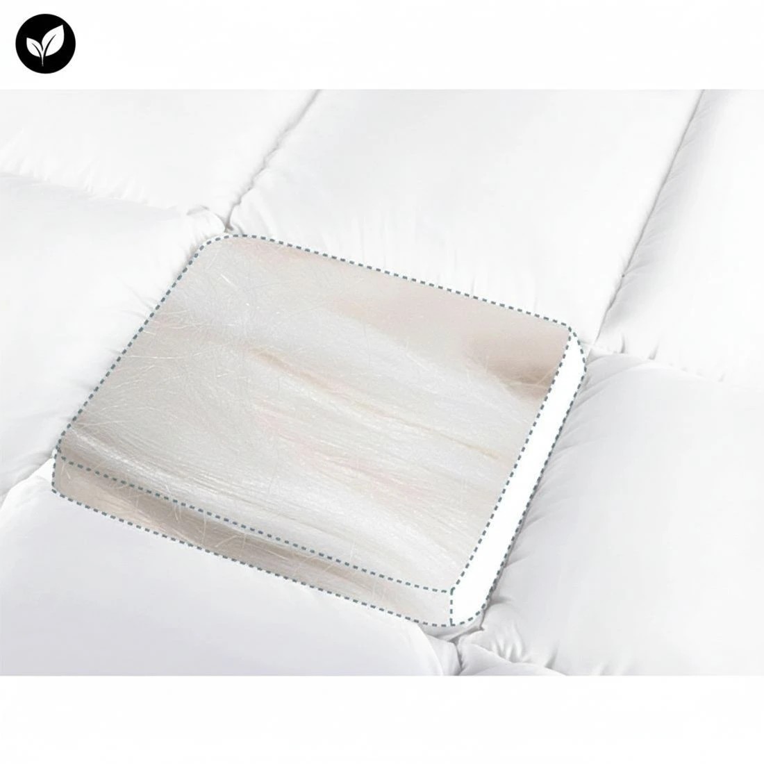 5 Giselle Bedding 5cm Bamboo Pillowtop Mattress Topper 1000GSM Mattress Pad for Back Pain Relief - Single Bed - White, 5 of 8