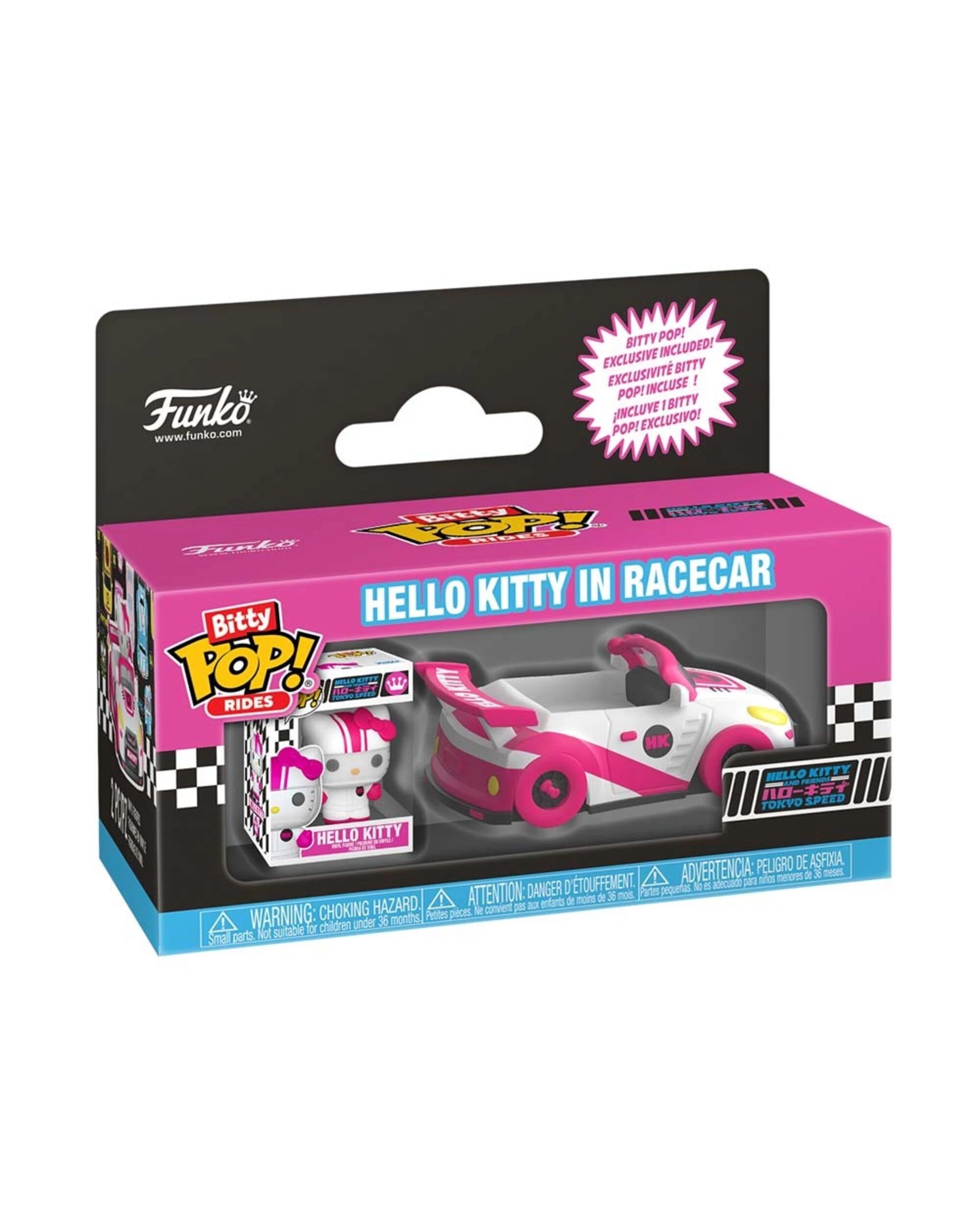 2 Hello Kitty & Friends - Hello Kitty in Racecar Bitty Pop! Ride, 2 of 3