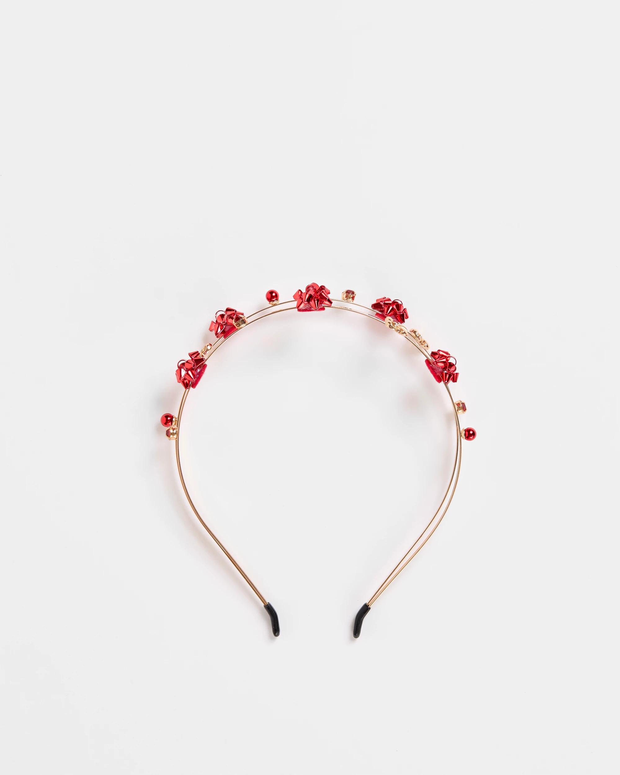 2 Target Christmas Metal Rosette Headband GOLD, 2 of 4