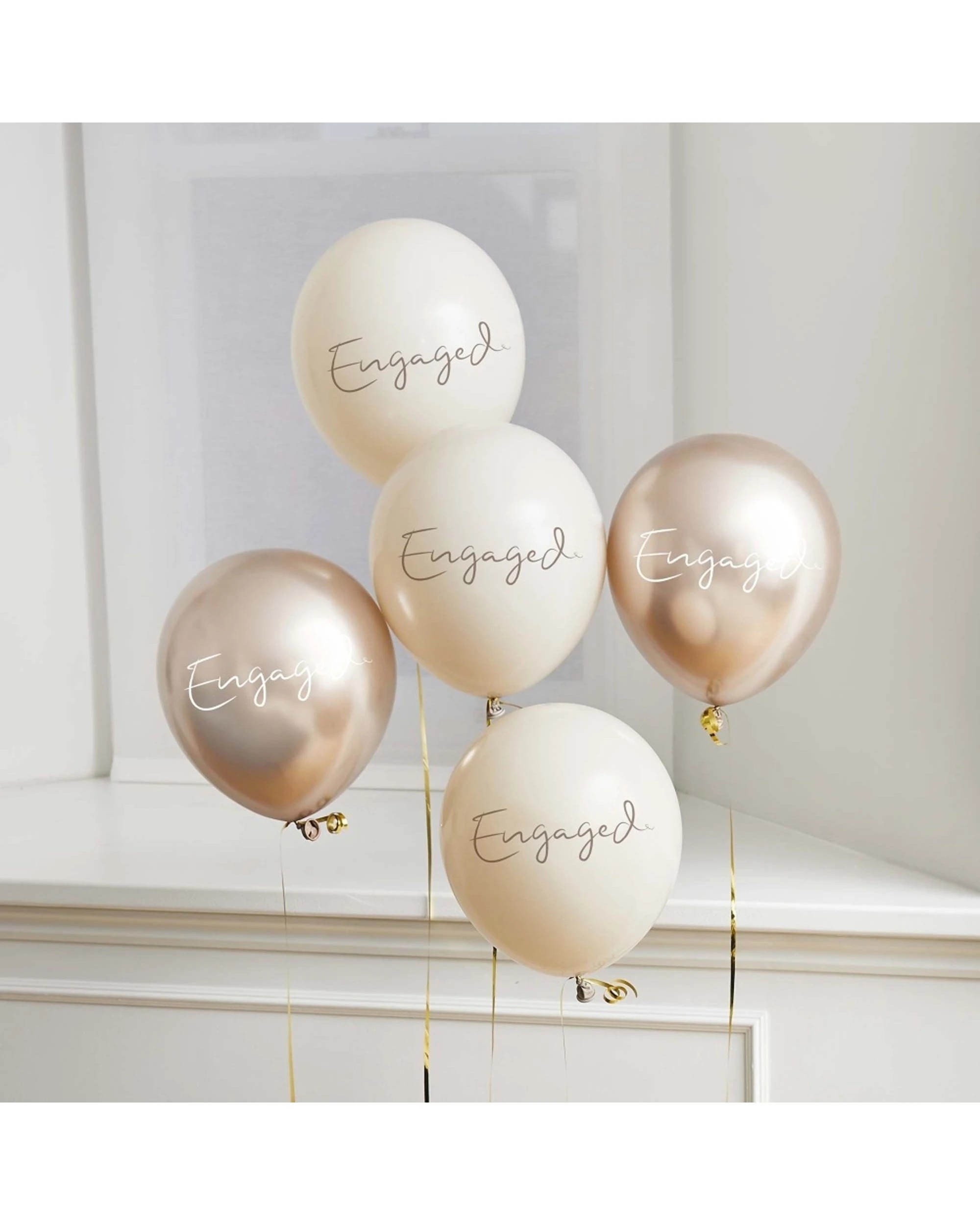 2 Anagram Engaged Balloon Bundle Wedding Party Celebration Decor - Multi, 2 of 2