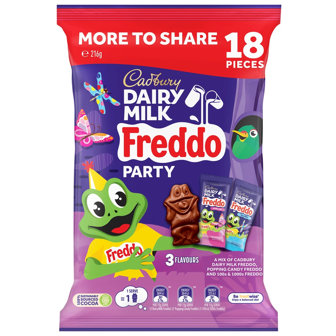 1 18 Piece Cadbury Dairy Milk Freddo Party 216g, 1 of 2