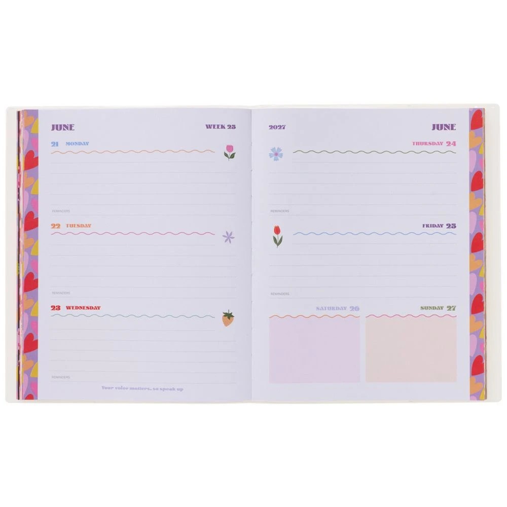 6 Officeworks Custom Week to View 2027 Whimsy Diary, 6 of 6