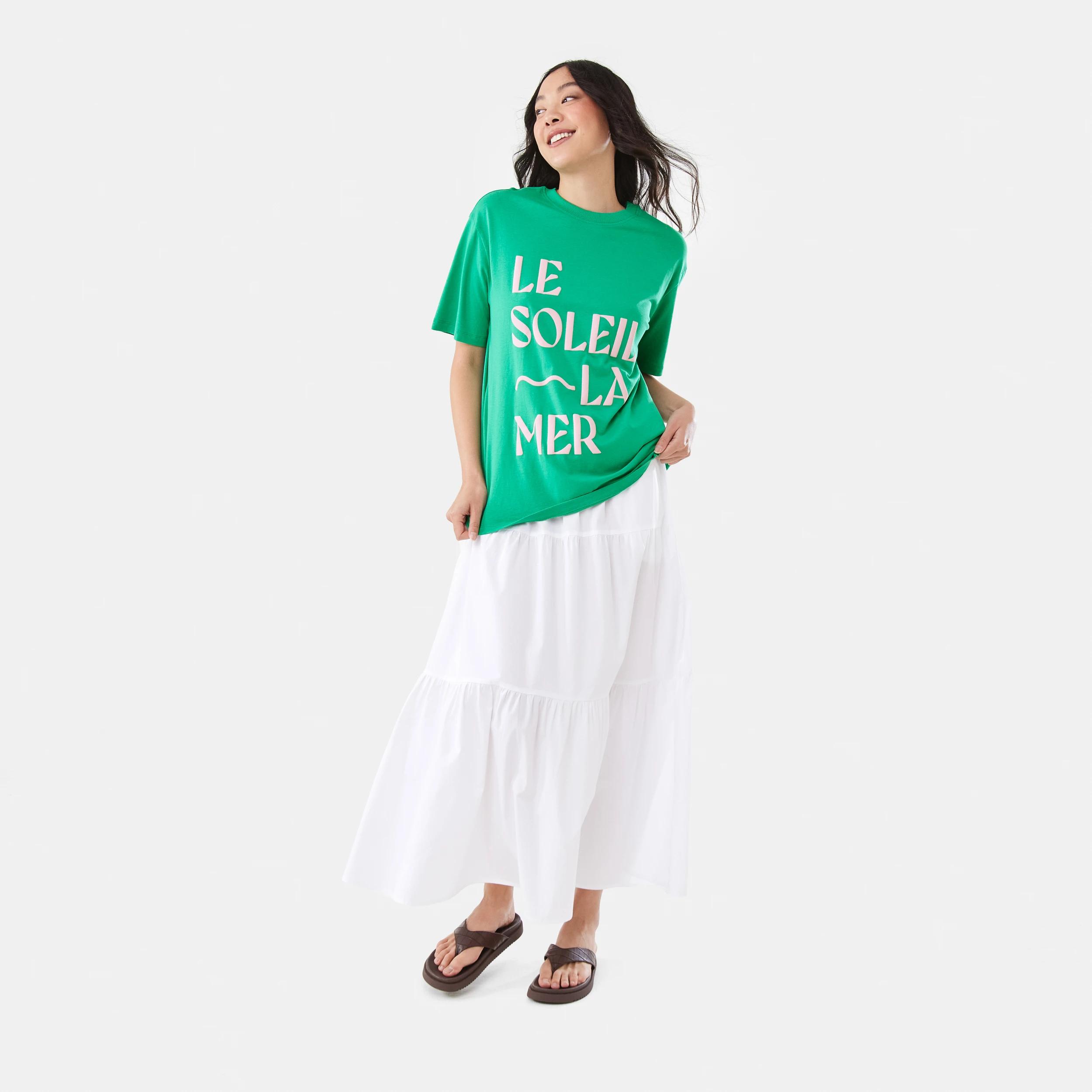 2 Short Sleeve Oversized Boyfriend T-shirt Le Soleil, 2 of 6