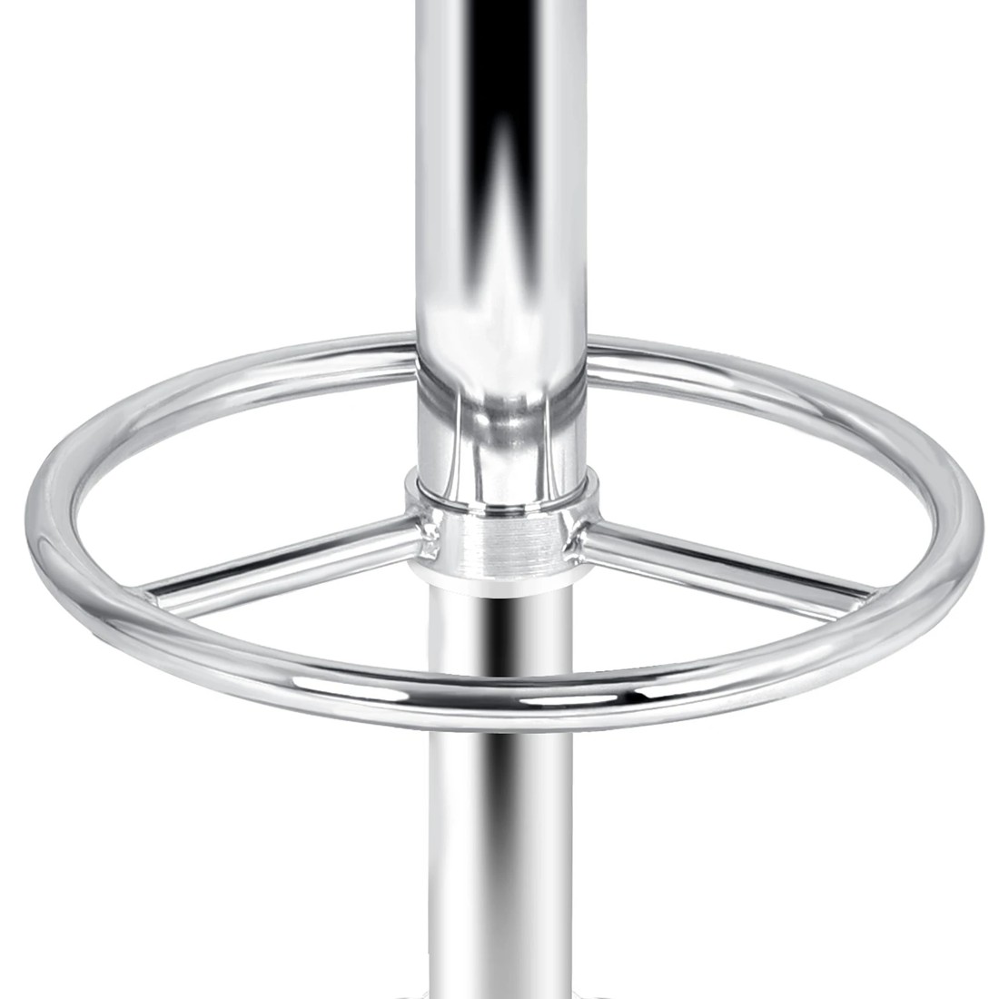 7 Alfordson 2x Bar Stools Sade Kitchen Swivel Chair Leather Gas Lift - Black, 7 of 9