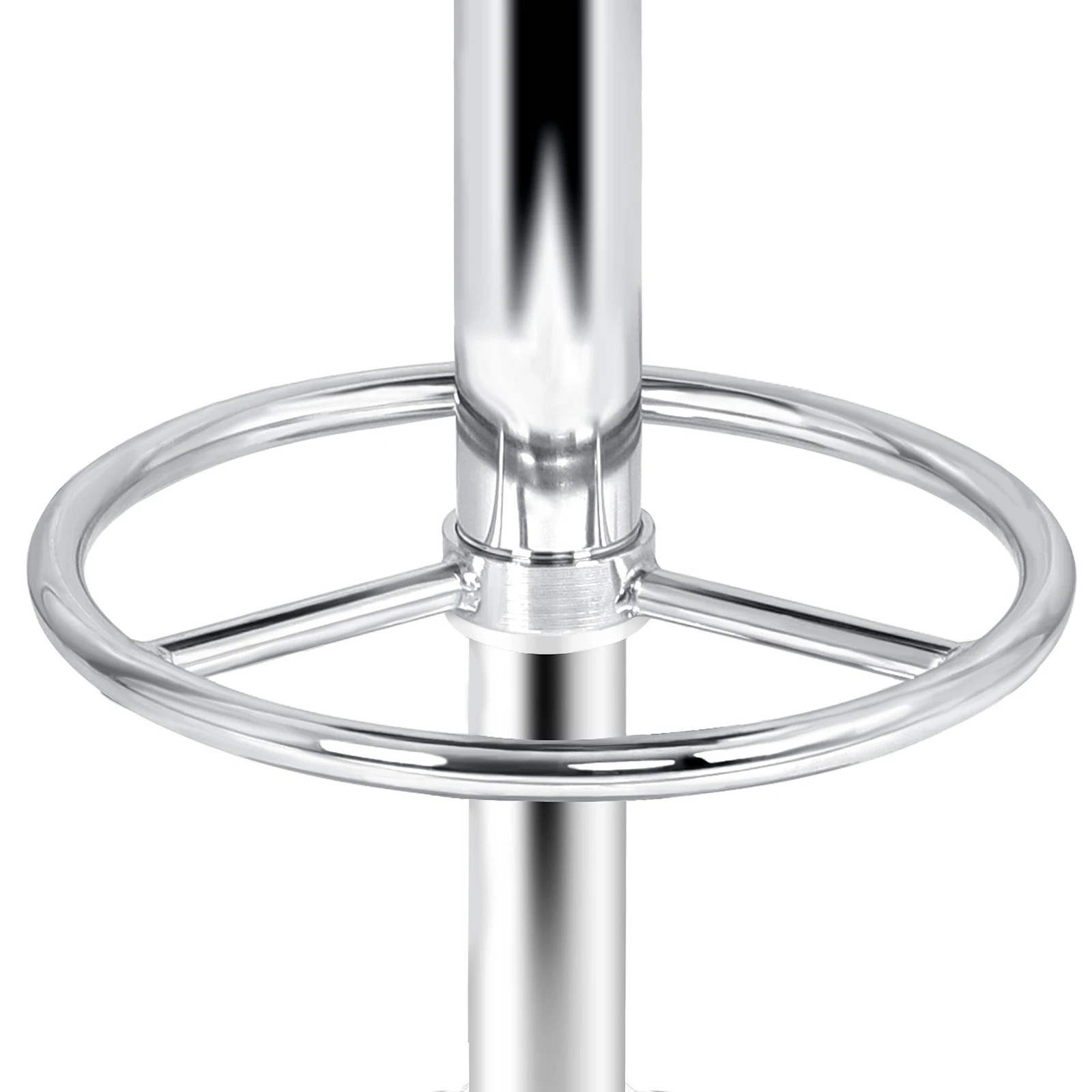 7 Alfordson 2x Bar Stools Sade Kitchen Swivel Chair Leather Gas Lift - Black, 7 of 9