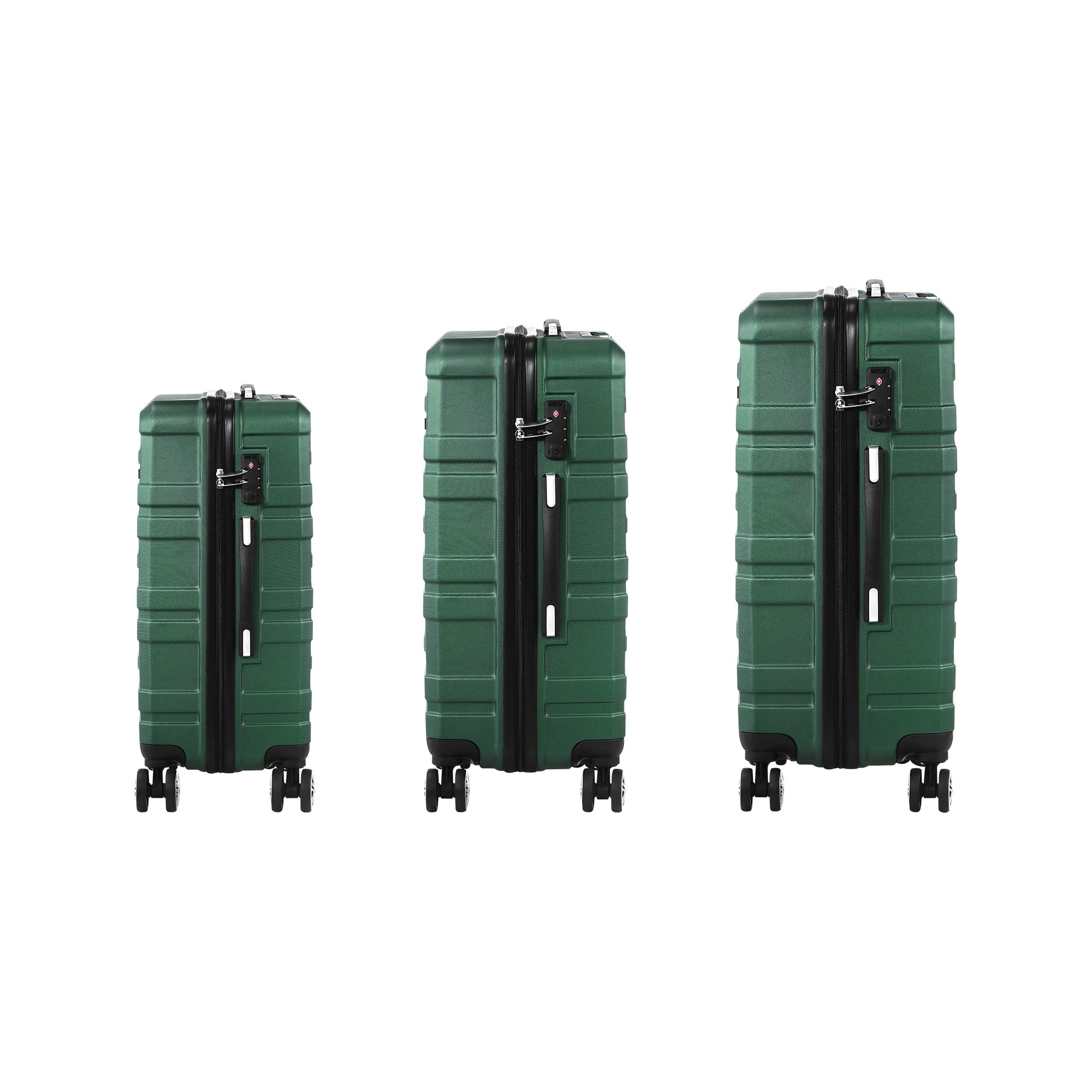 9 Mazam 3PCS Luggage Suitcase Trolley Set Travel TSA Lock ABS Hard Case - Green, 9 of 9