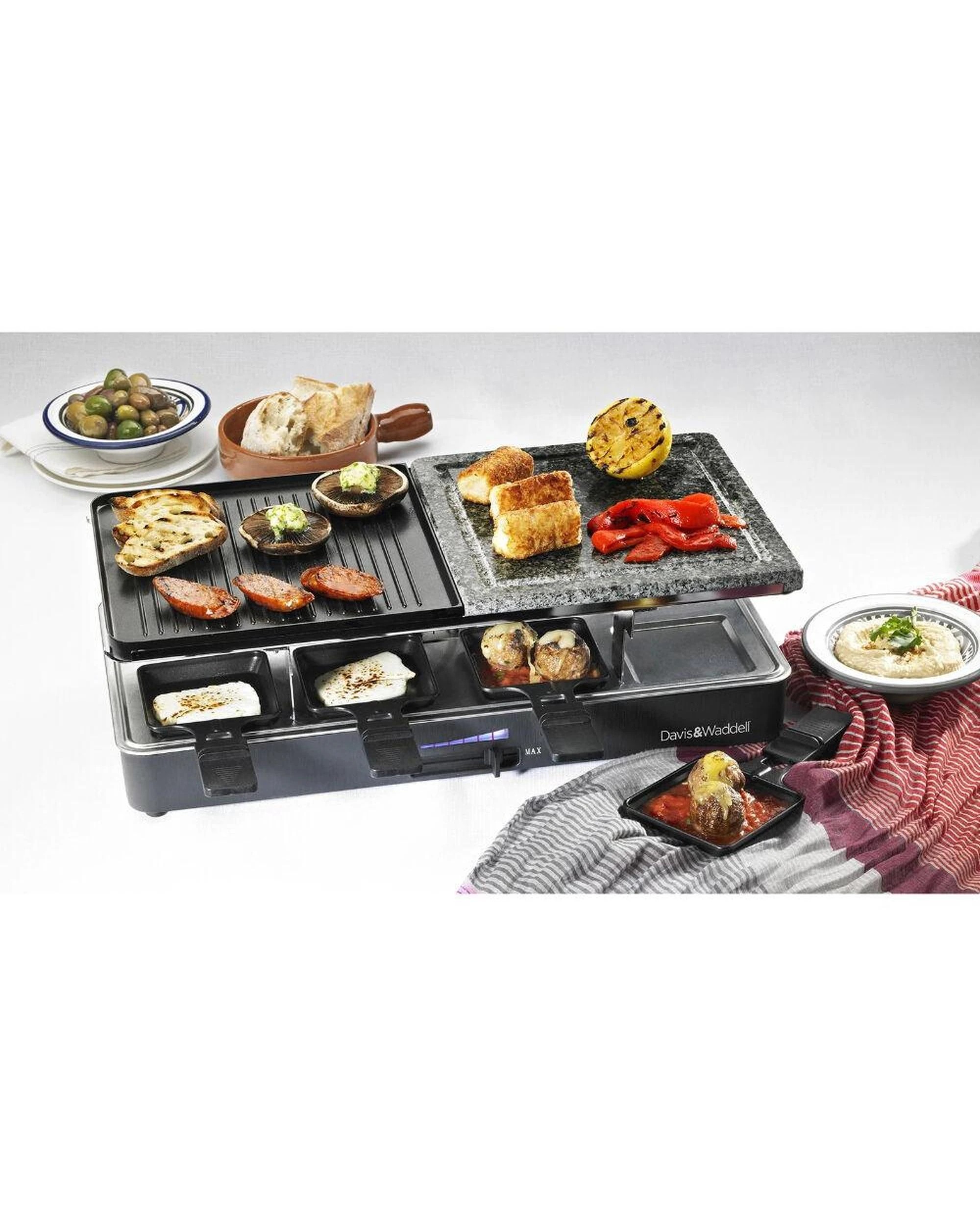 4 Davis & Waddell Electric Raclette Party Grill 8 Person  Black - Black, 4 of 9