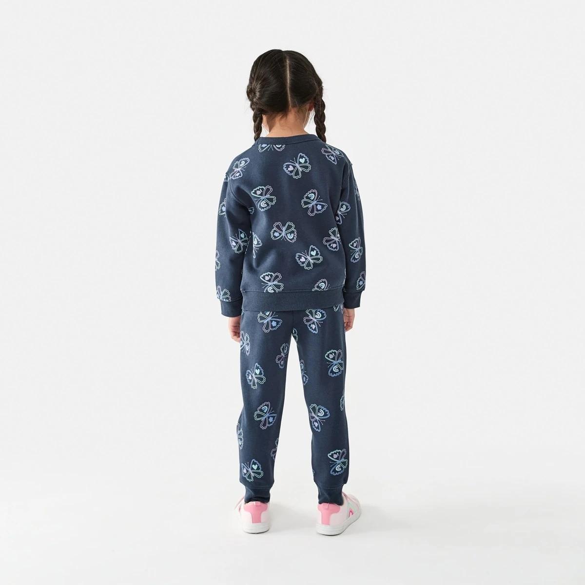6 All Over Print Crew Neck Sweatshirt Butterfly, 6 of 8