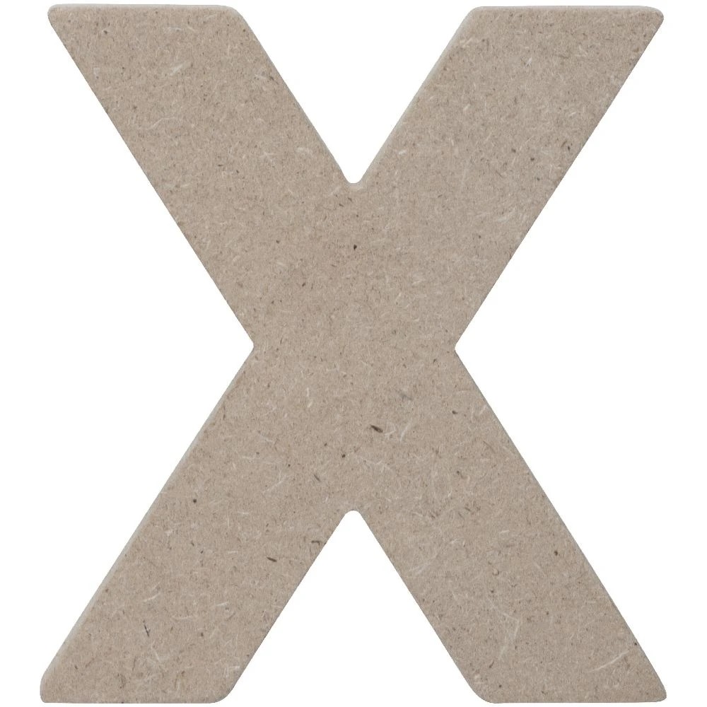 2 Born Wooden Alphabet Letter X 10cm, 2 of 3