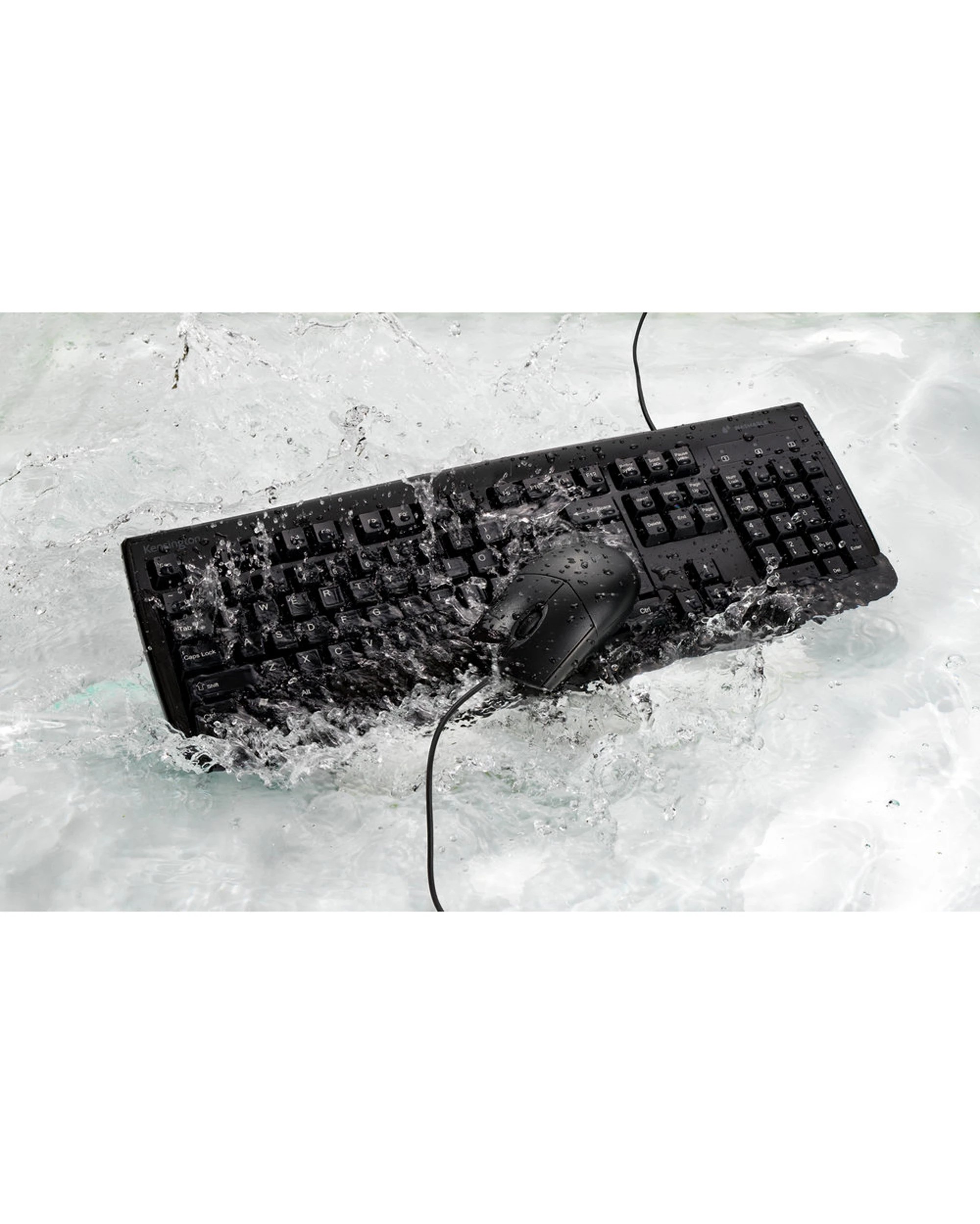 7 Kensington Pro Fit Washable Wired Keyboard & Mouse Set For Desktop - Black, 7 of 7