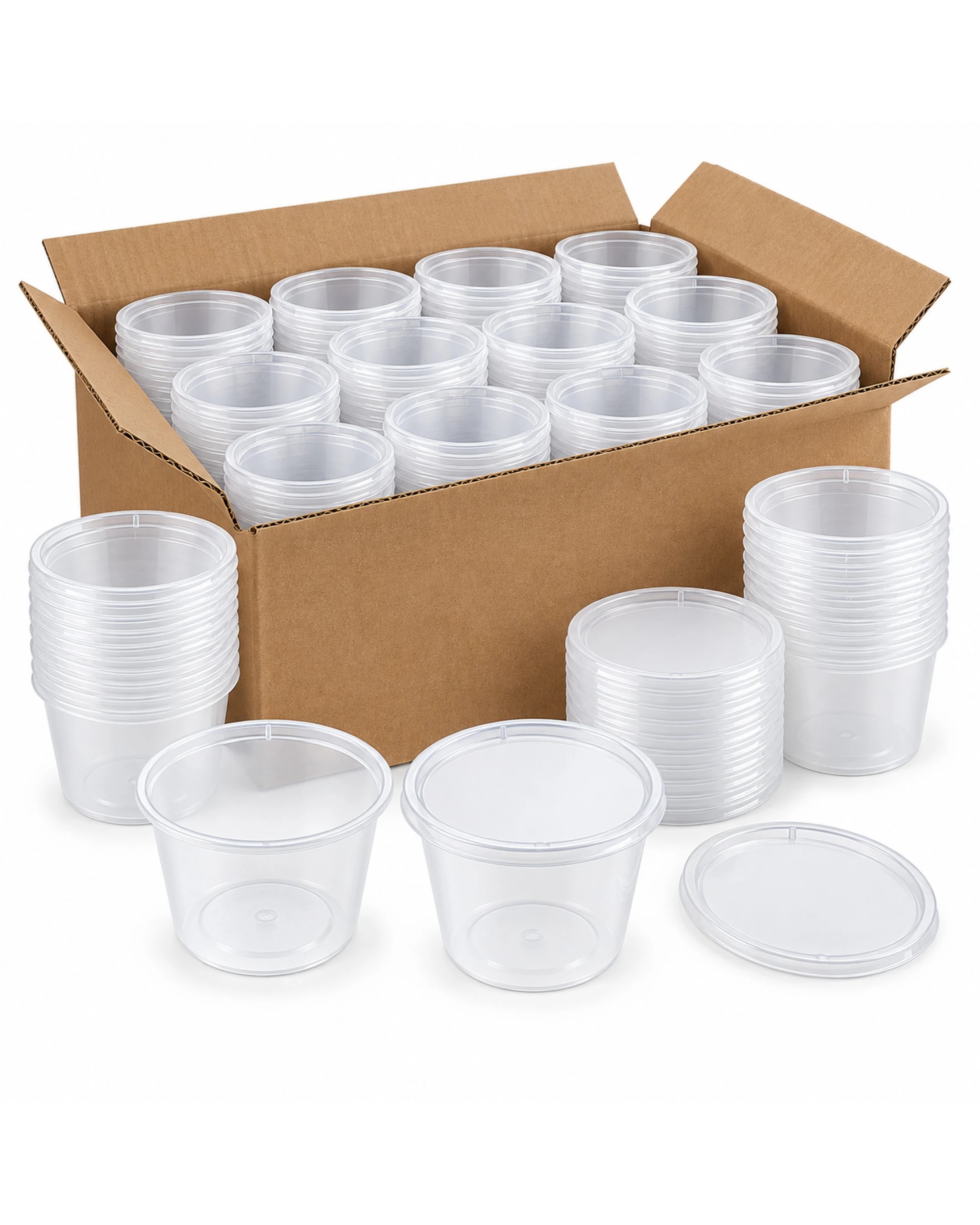 1 BR Home Reusable Sauce Containers with Lids 100ml 360-Pack, 1 of 4