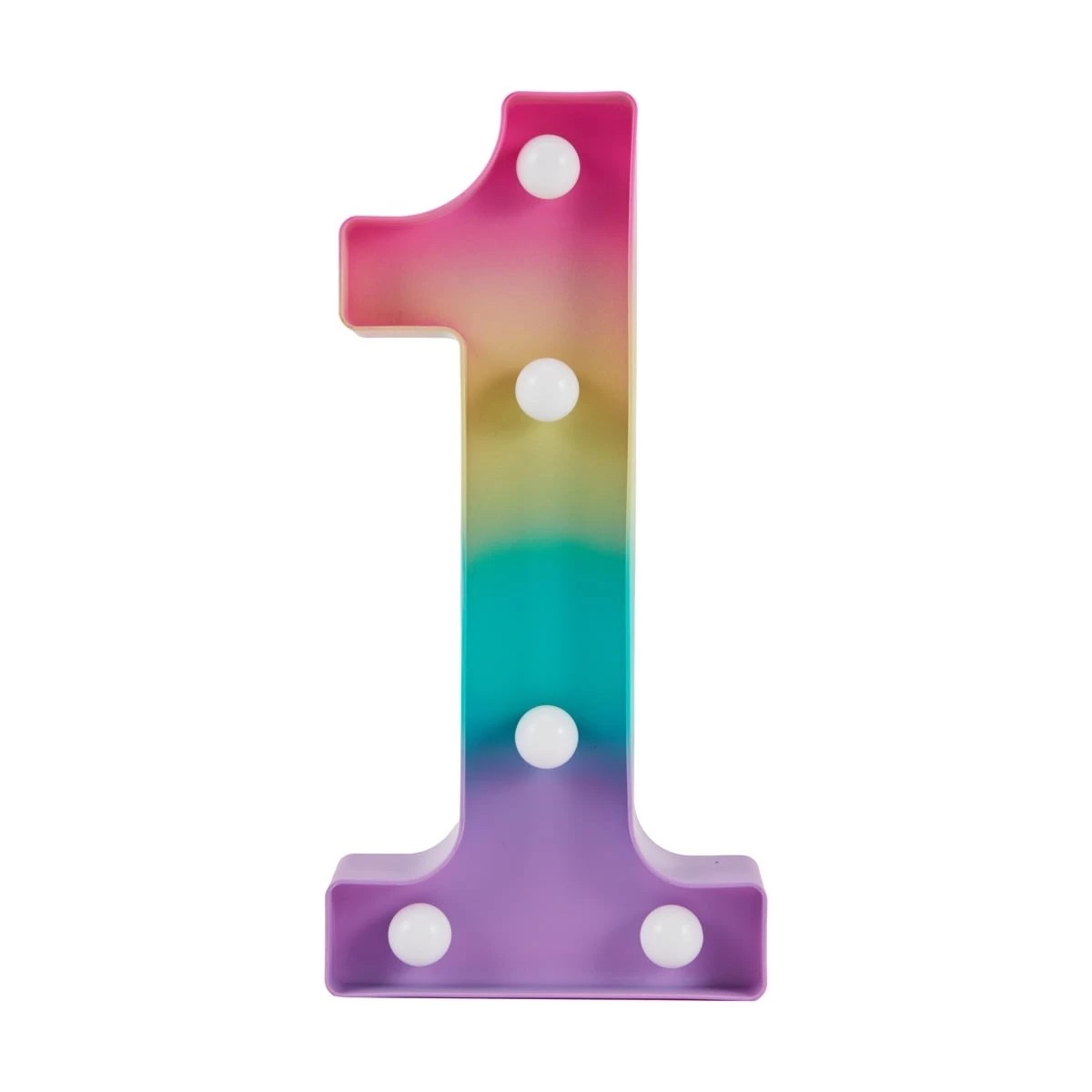 2 Ombre Light Up Number - 1, 2 of 5