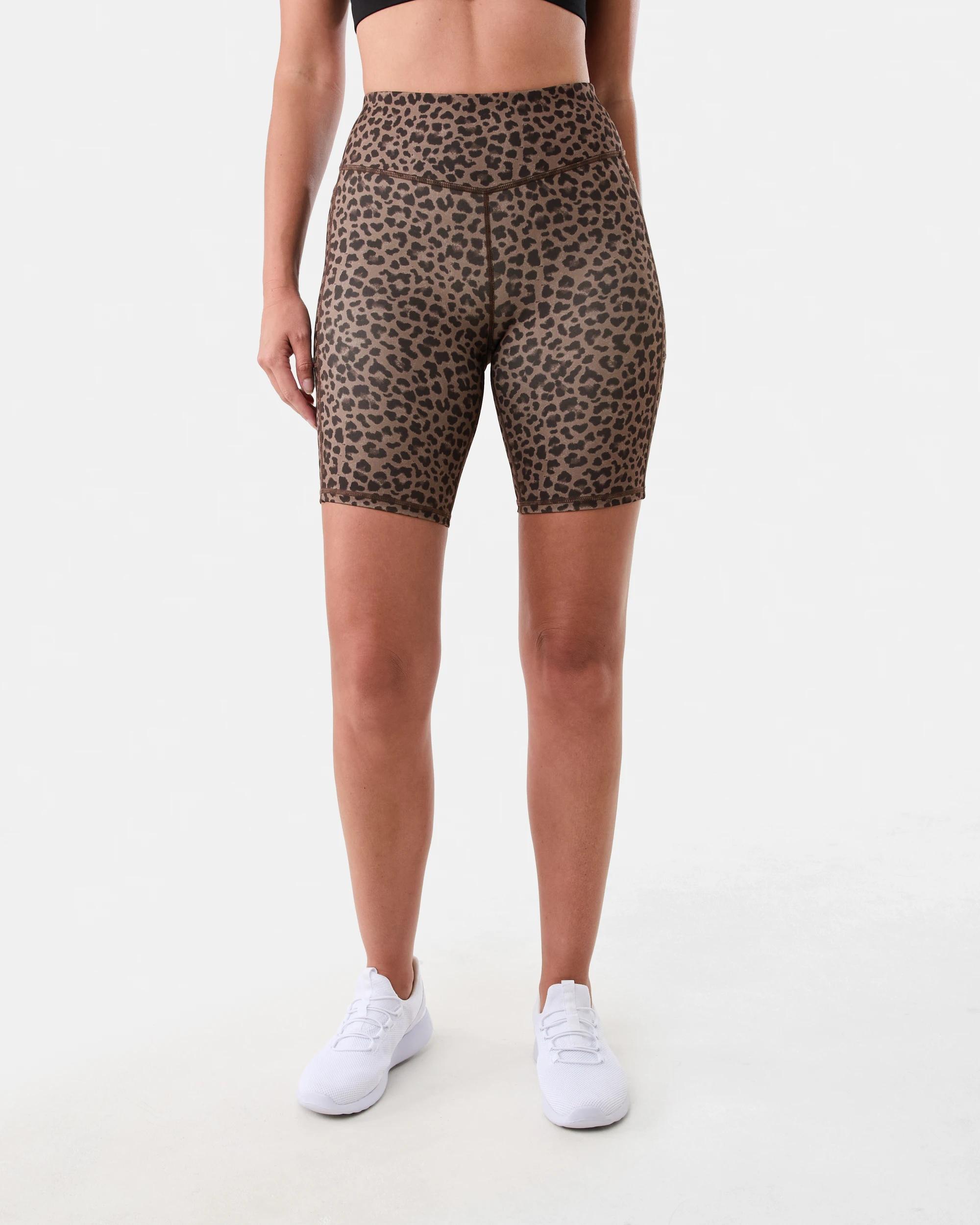 6 Active Womens Recycled Bike Shorts Brn Lpd, 6 of 6