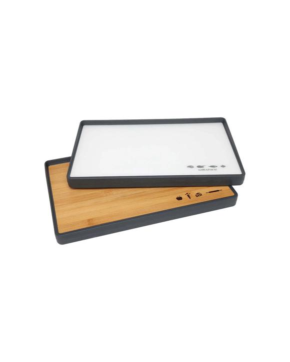 Wiltshire Reversible Plastic and Bamboo Chopping Preparation Kitchen Board - Multi