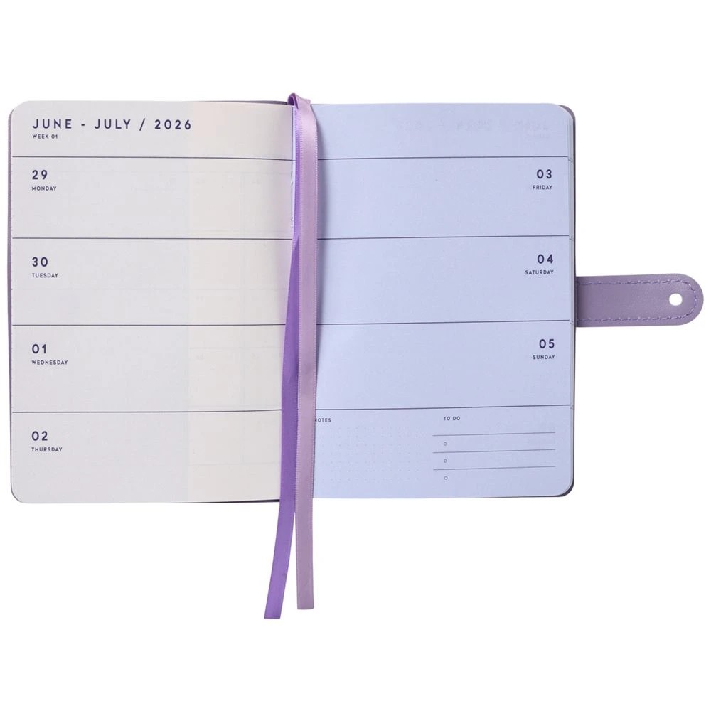 6 Otto A6 Week to View FY26/27 Diary Purple, 6 of 7