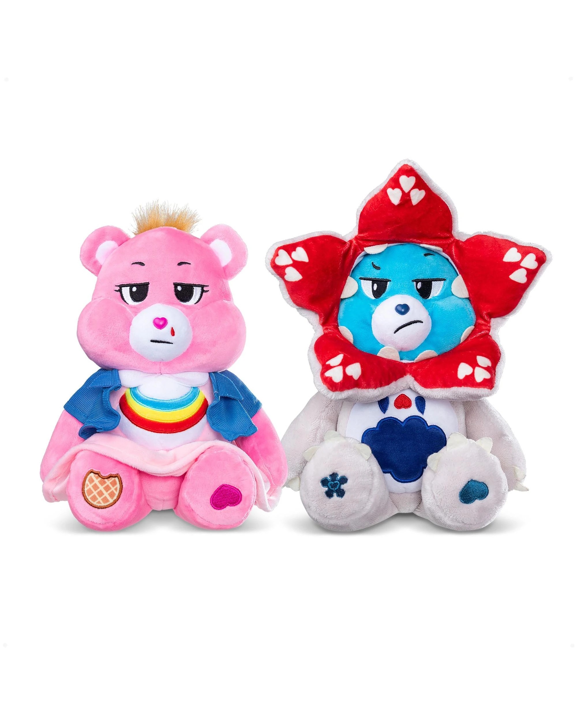 4 Care Bears x Stranger Things Cheer Bear as Eleven and Grumpy Bear as The Demogorgon Plush 2 Pack Boxed Set, 4 of 10
