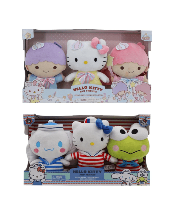 3 Pack Hello Kitty and Friends Plush Toy - Assorted