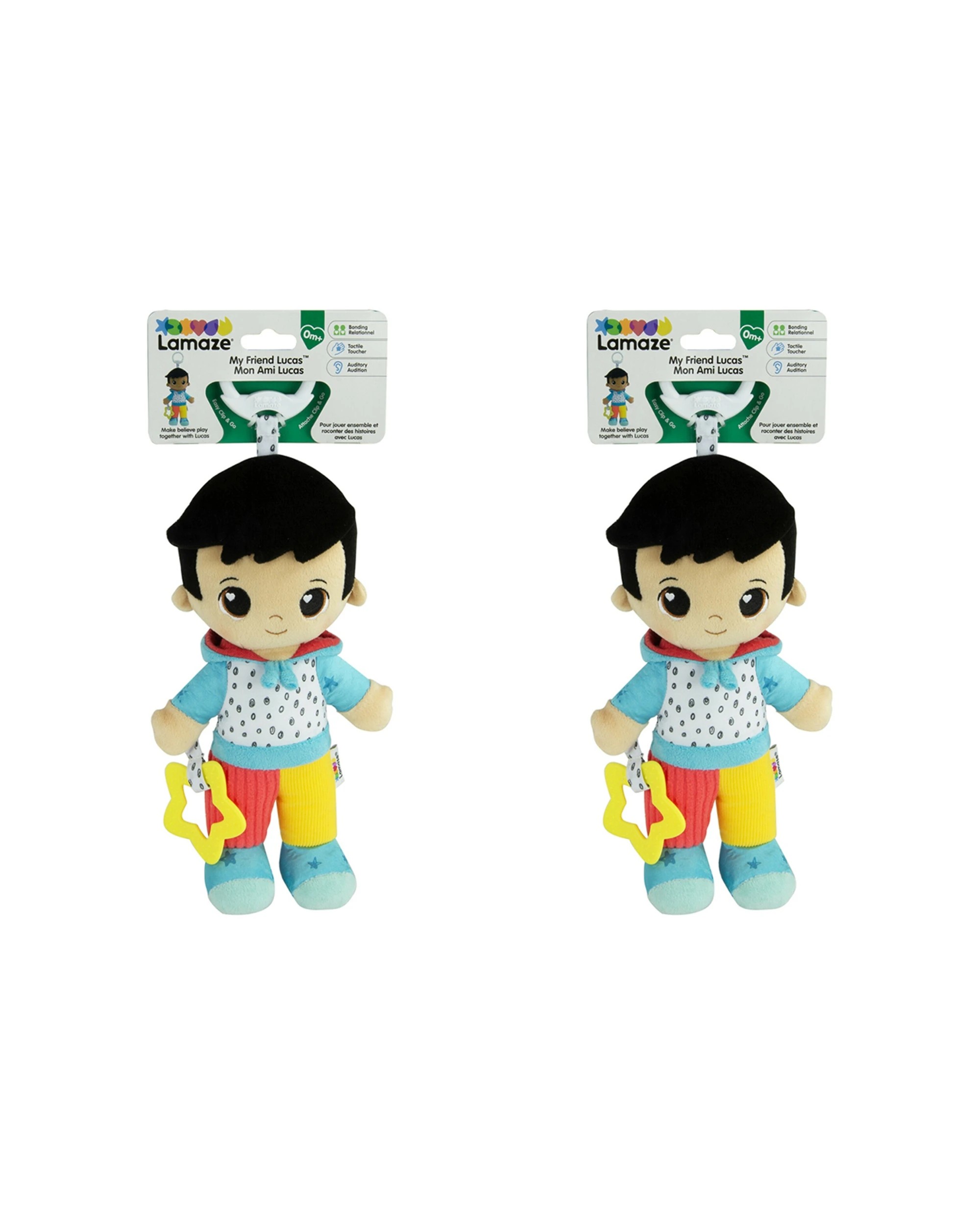 1 Lamaze My Friend Lucas Clip and Go Kids Toy 2PK - Multi, 1 of 1
