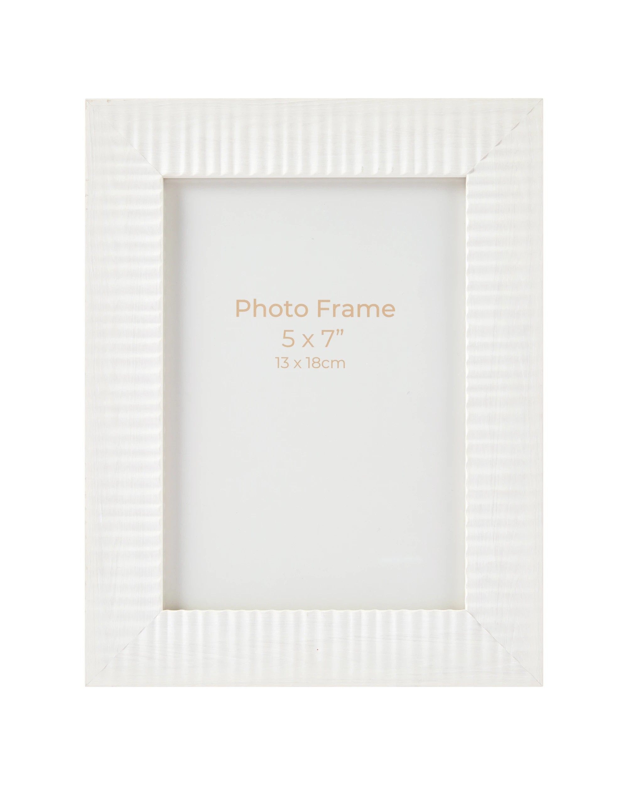 1 Ribbed Frame 5in. x 7in. - White, 1 of 4
