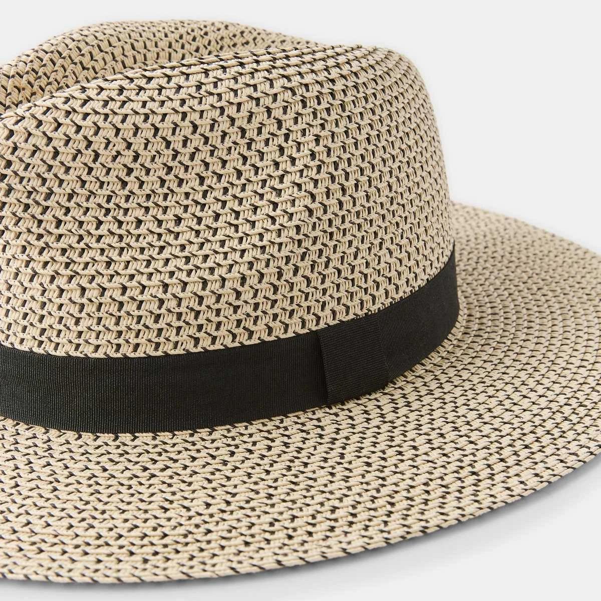 3 Melange Fedora Hat Natural, 3 of 5