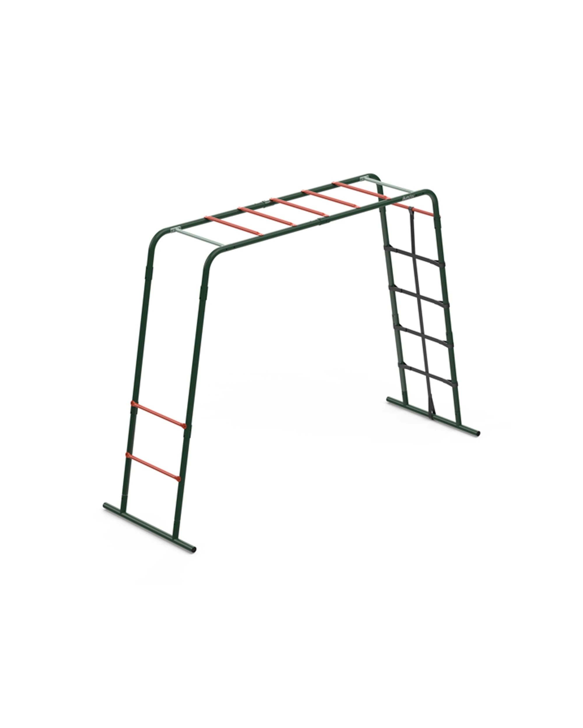 5 Plum Play Au Metal Monkey Bars Climbing Frame With Cargo Net 160x250x180cm - Green, 5 of 6