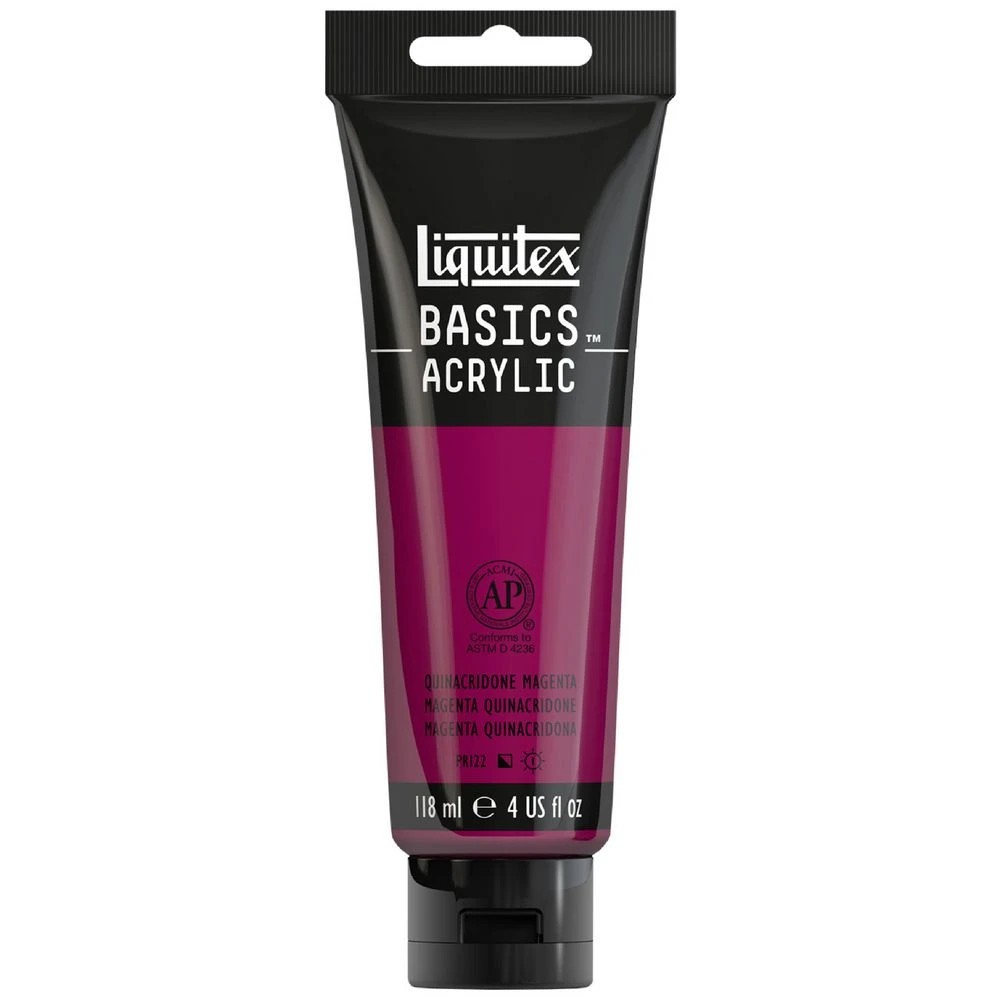1 Liquitex Basics 118mL Paint Quinacidone Magenta, 1 of 5