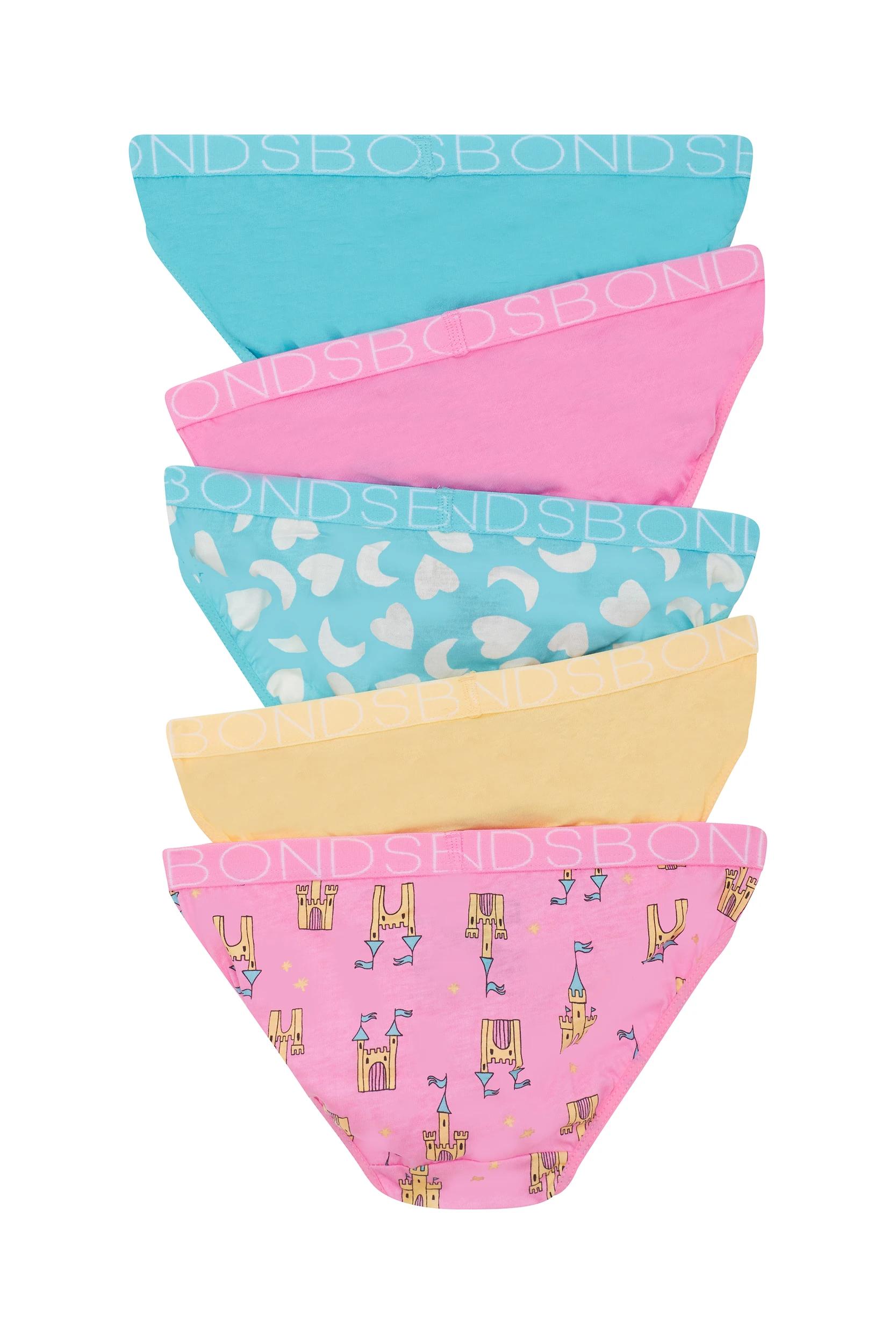 2 Bonds 5 Pack Girls Bikini Briefs BONDS FAIRYTALE, 2 of 3
