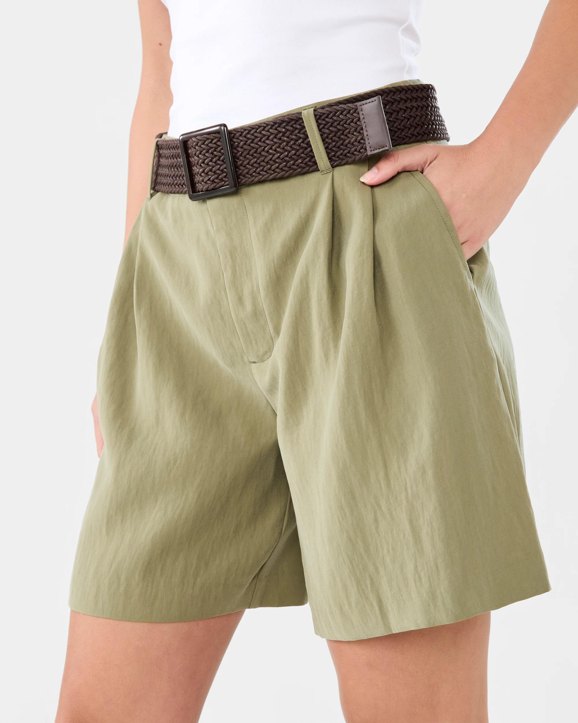 2 Belted Tailored Shorts Dress Sge, 2 of 7