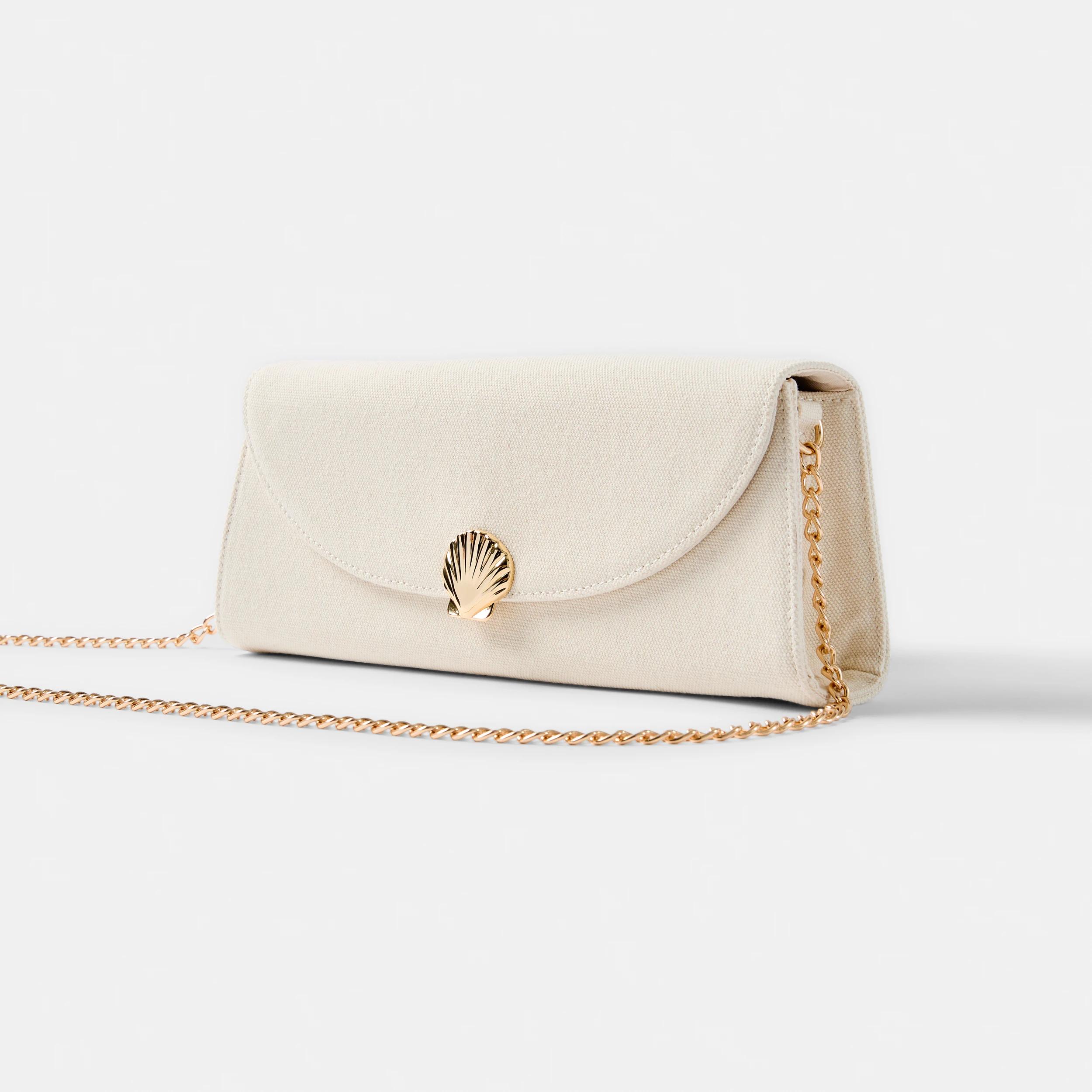 3 Shell Plaque Clutch Natural, 3 of 5